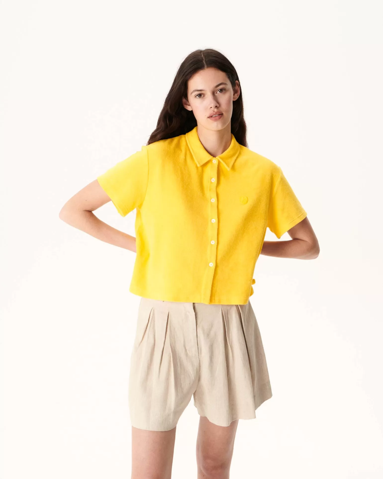 Vêtements*JOTT Chemise Courte Eponge Citron Nova 631 Lemon