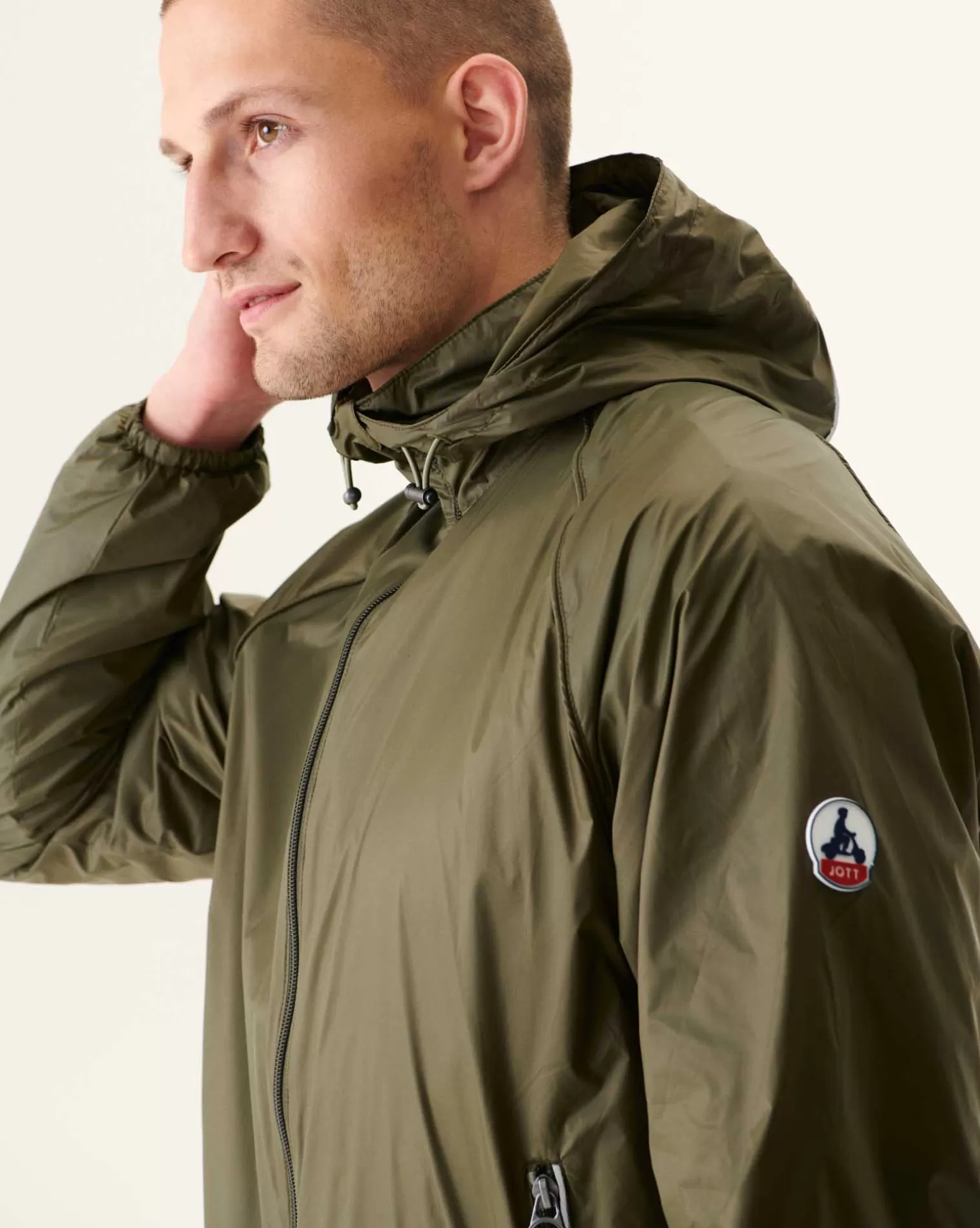 Doudounes & Vestes*JOTT Coupe-Vent A Capuche Army Mistral 255 Army