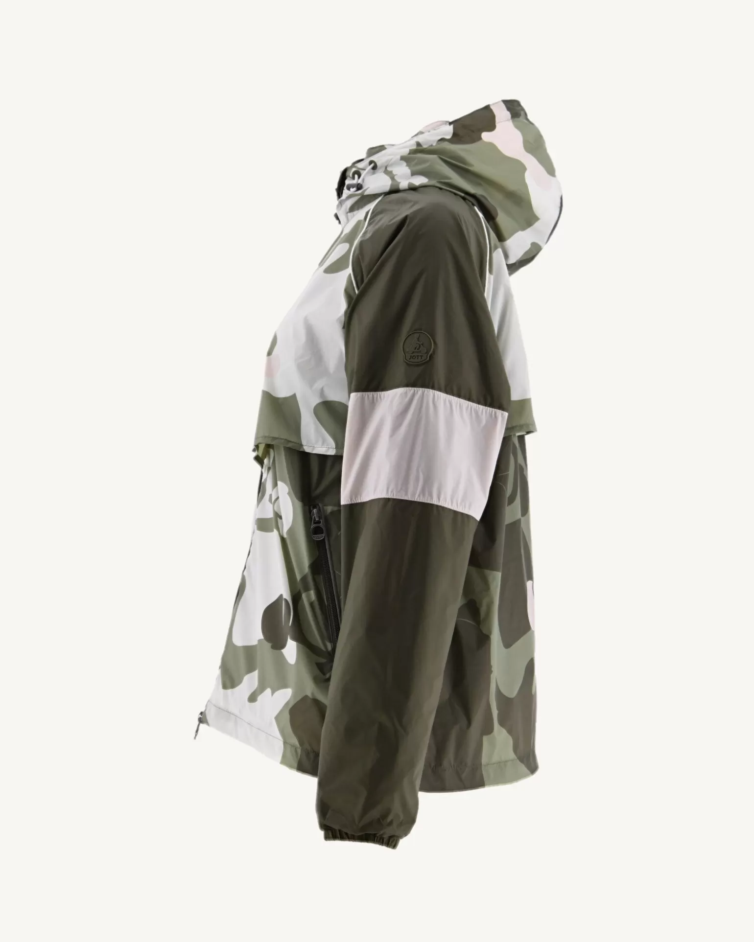 Doudounes & Vestes*JOTT Coupe-Vent A Capuche Camo Kaki Clair Scirocco 4571 Camo Bush