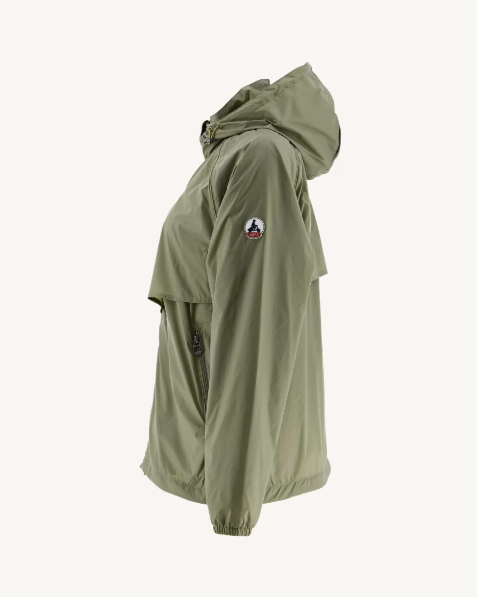 Doudounes & Vestes*JOTT Coupe-Vent A Capuche Kaki Clair Scirocco 247 Bush