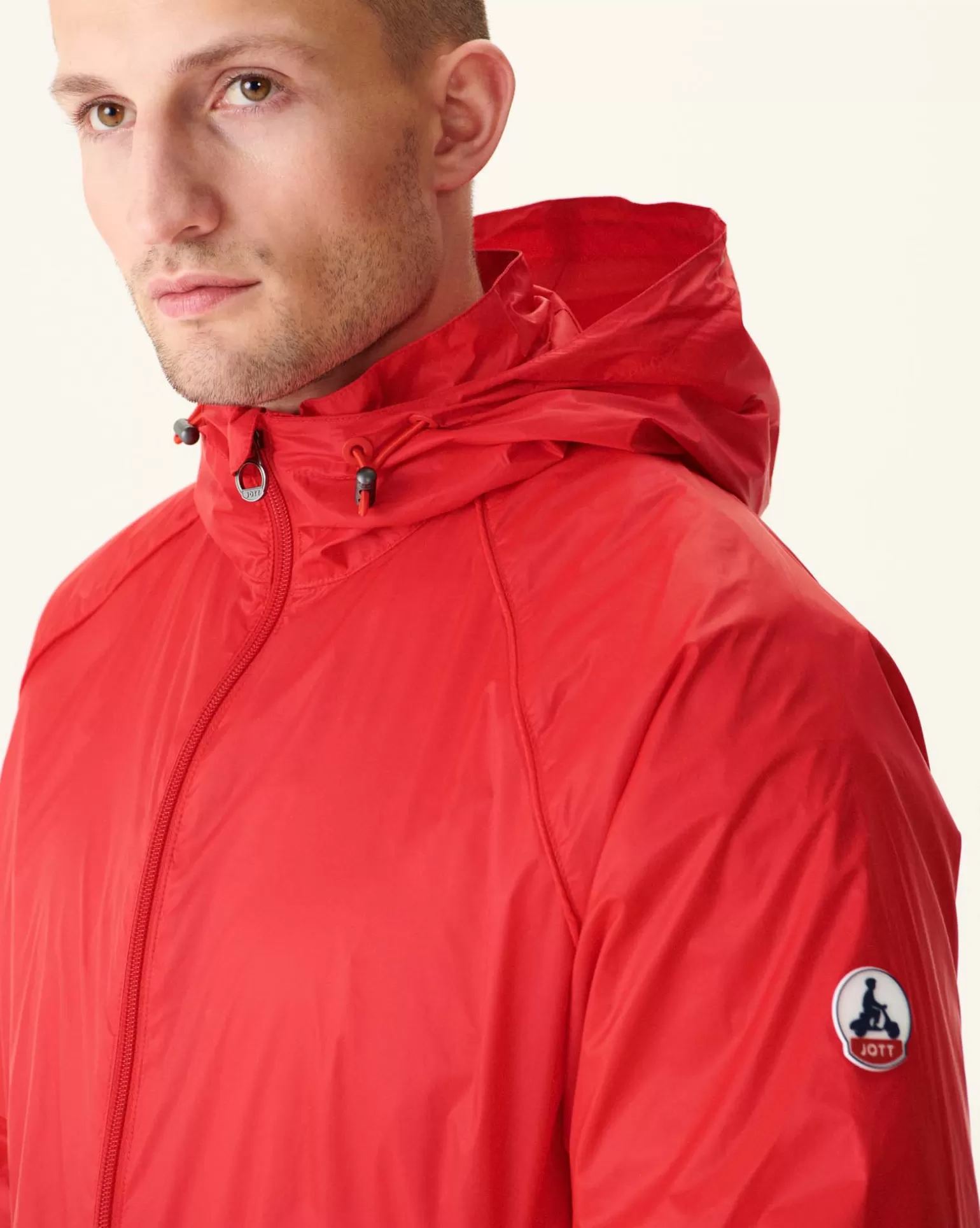 Doudounes & Vestes*JOTT Coupe-Vent A Capuche Rouge Vif Mistral 318 Fire Red