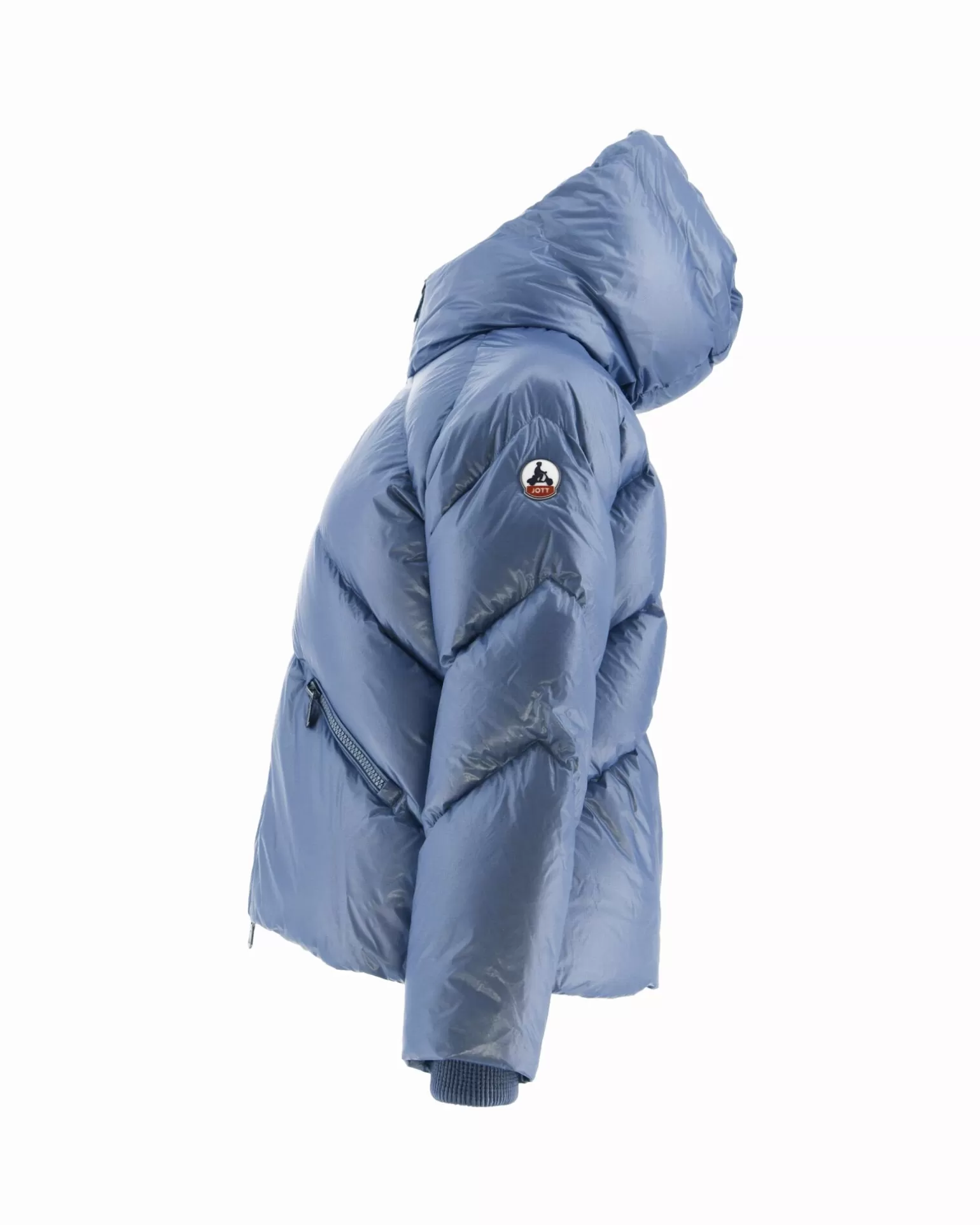 Doudounes & Vestes*JOTT Doudoune A Capuche Bleu Delave Stellar 182 Bleu Delave