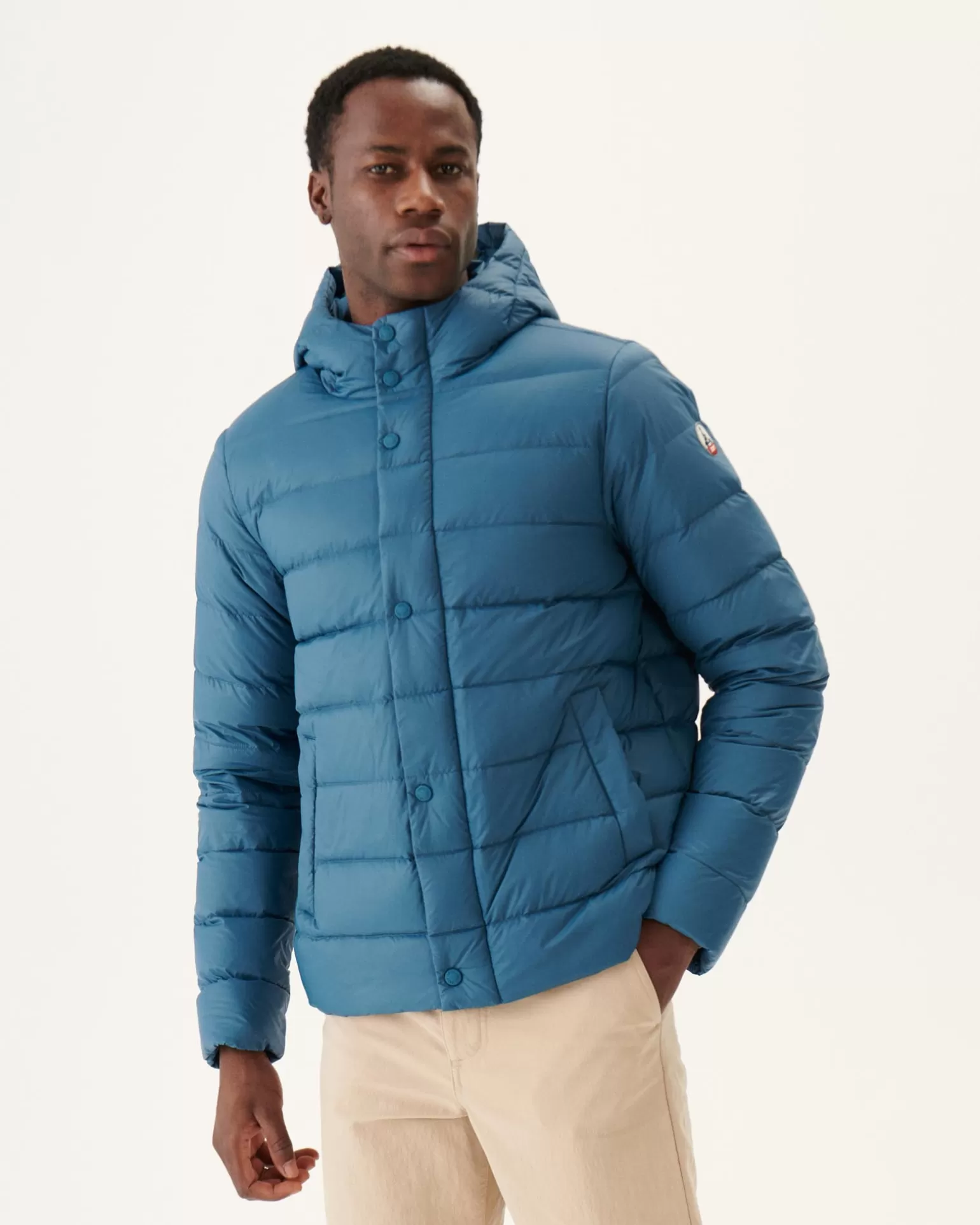 Doudounes & Vestes*JOTT Doudoune A Capuche Bleu Jeans Jorge 140 Blue Jeans