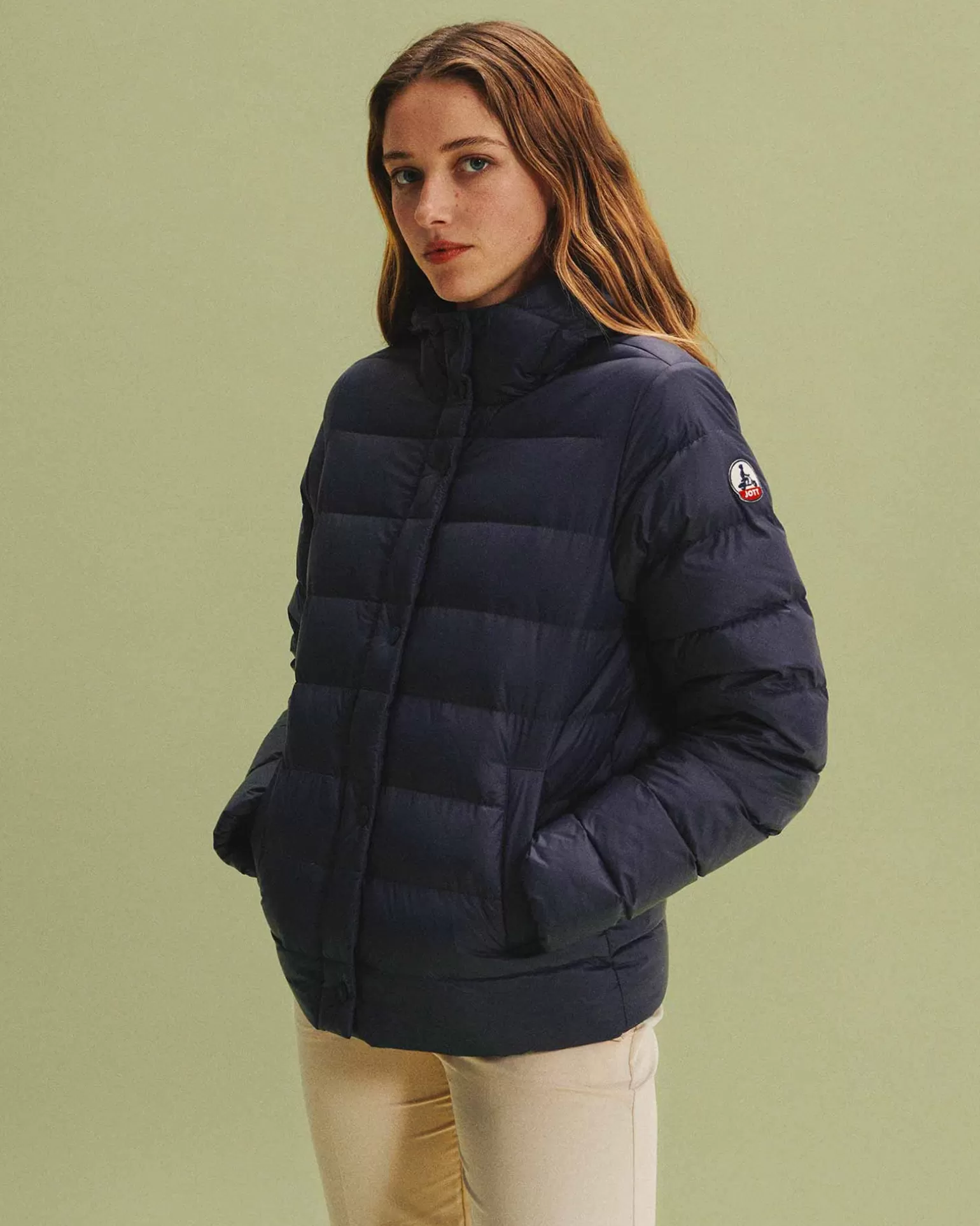 Doudounes & Vestes*JOTT Doudoune Droite A Capuche Marine Jane 104 Navy