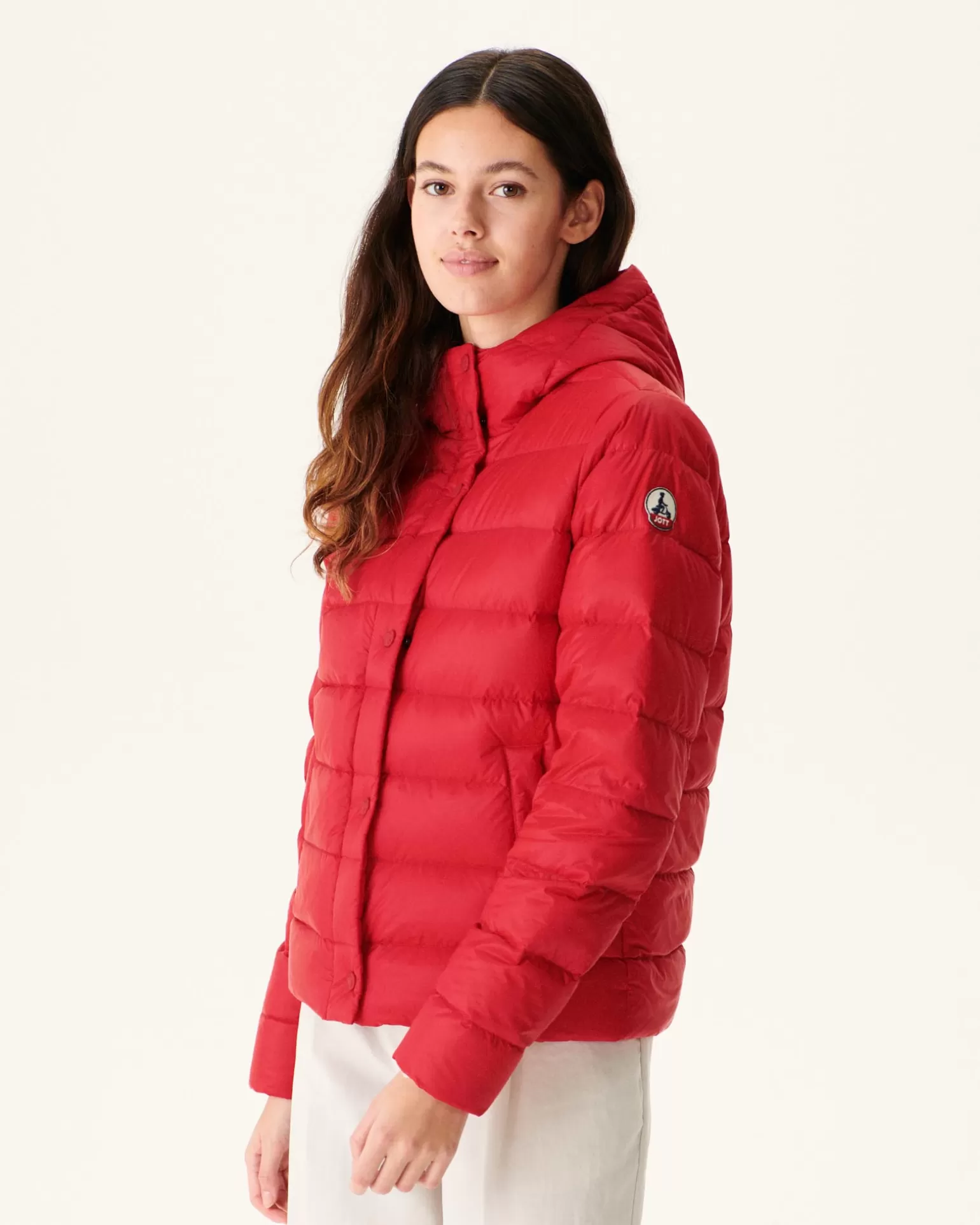 Doudounes & Vestes*JOTT Doudoune Droite A Capuche Rouge Jane 300 Red