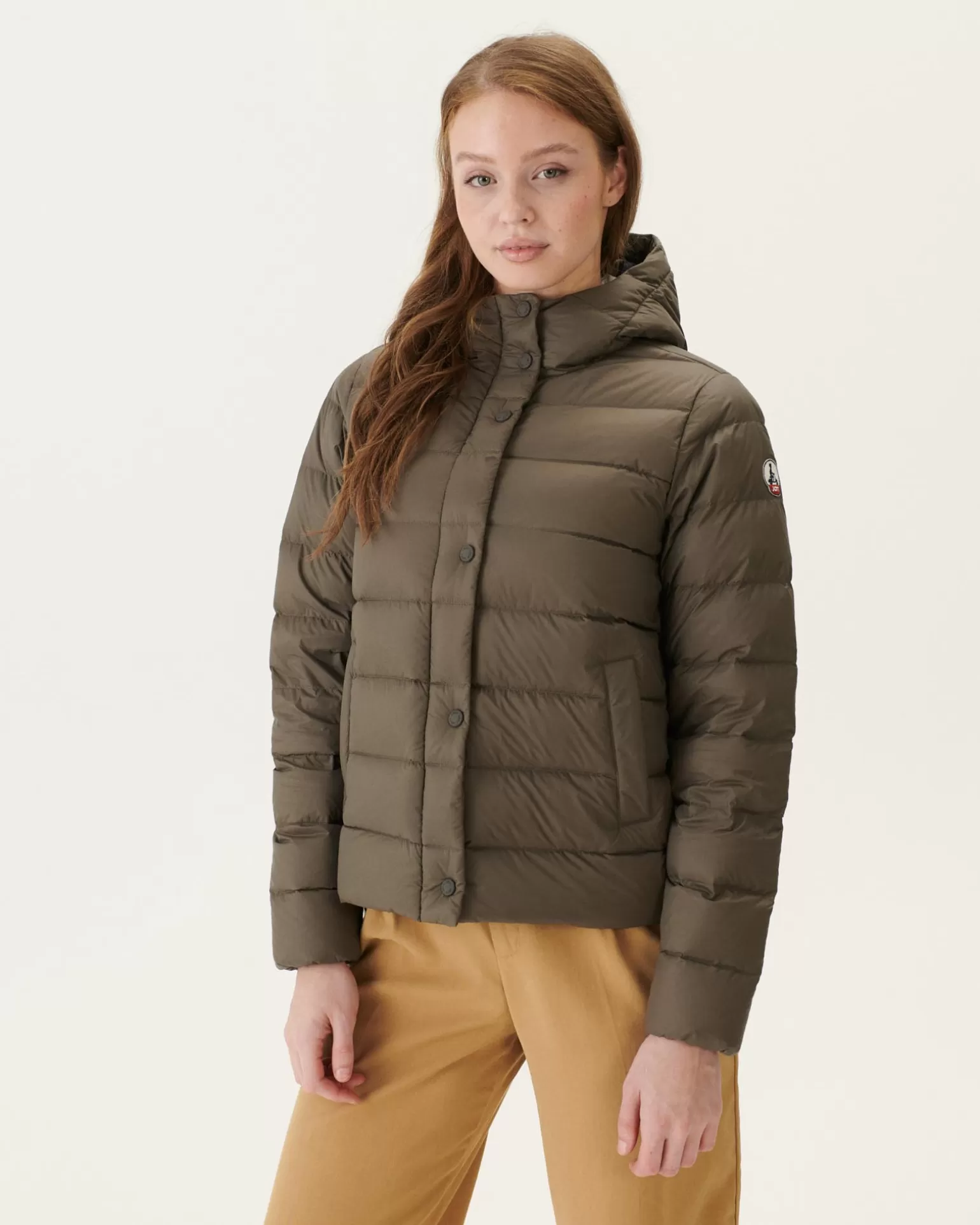 Doudounes & Vestes*JOTT Doudoune Droite A Capuche Taupe Jane 808 Taupe