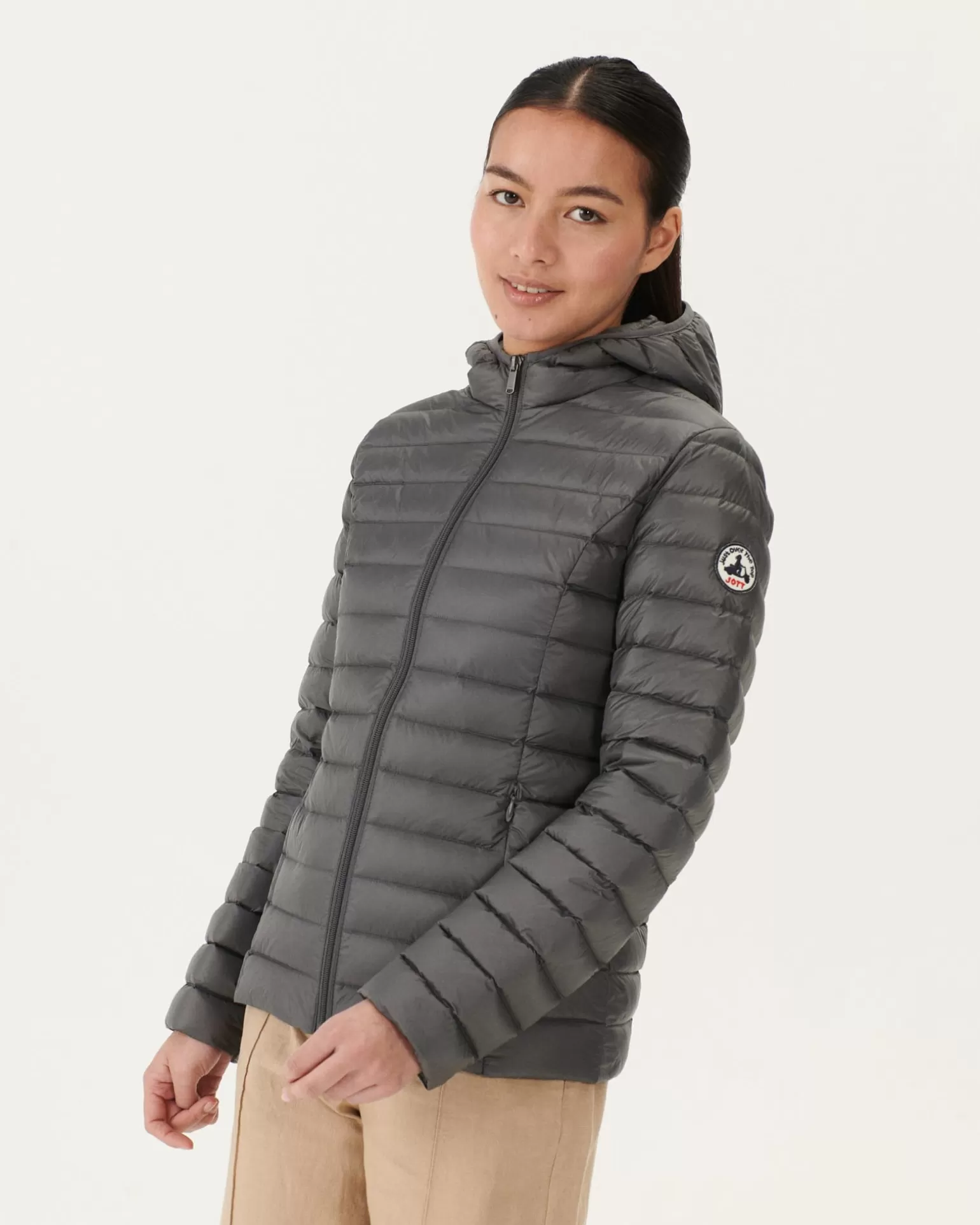 Doudounes & Vestes*JOTT Doudoune Legere A Capuche Anthracite Cloe 504 Anthracite