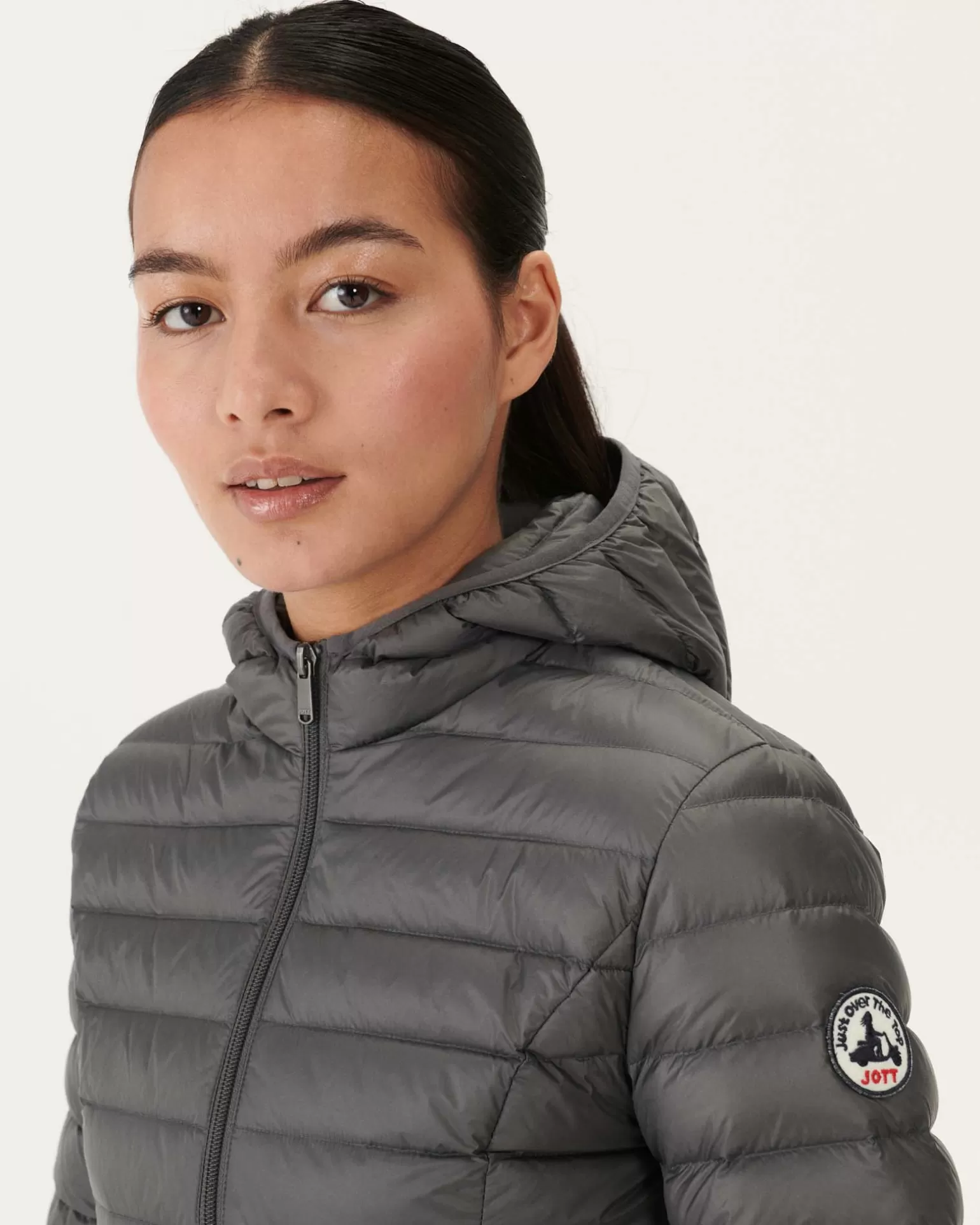 Doudounes & Vestes*JOTT Doudoune Legere A Capuche Anthracite Cloe 504 Anthracite
