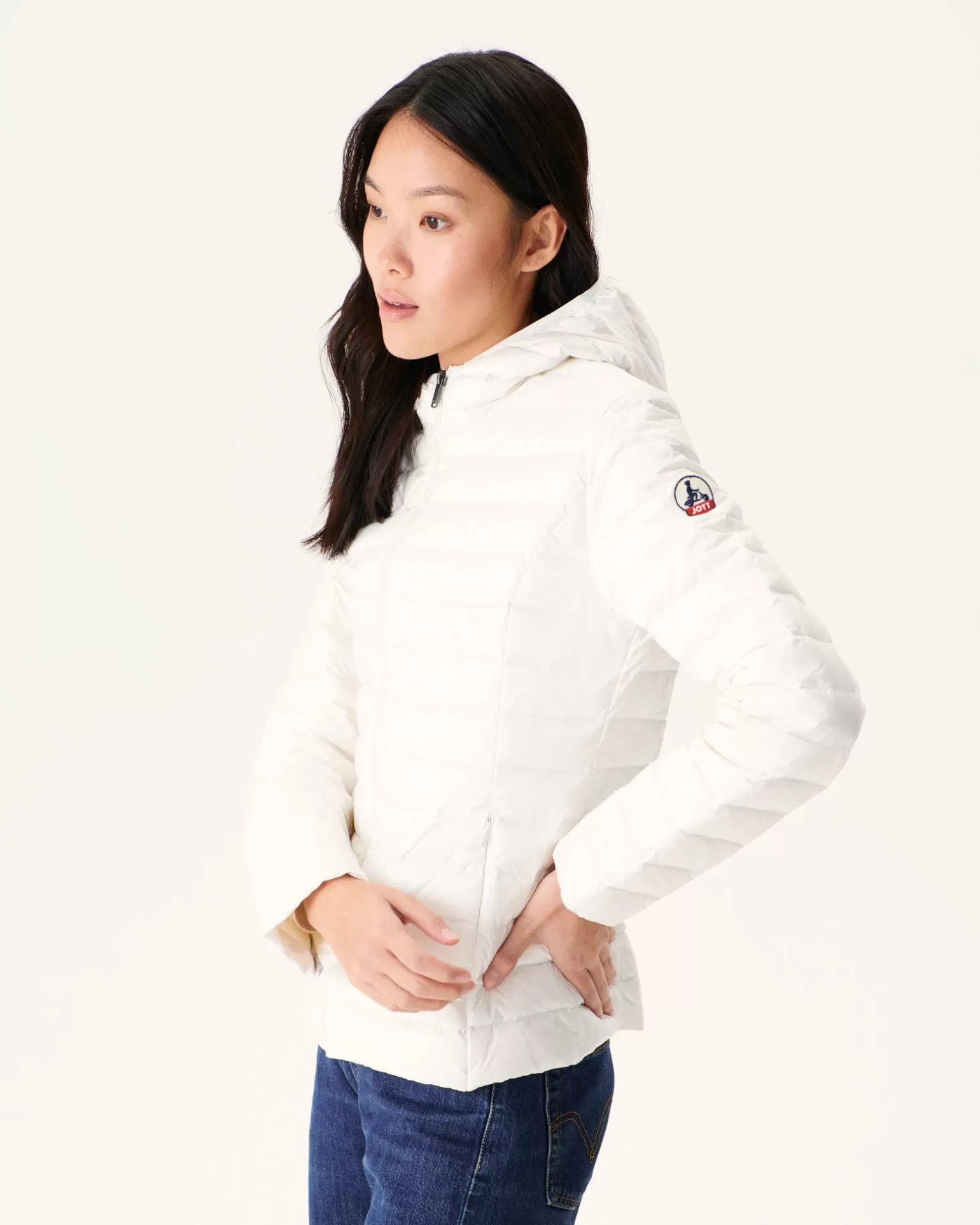 Doudounes & Vestes*JOTT Doudoune Legere A Capuche Blanc Cloe 901 Blanc