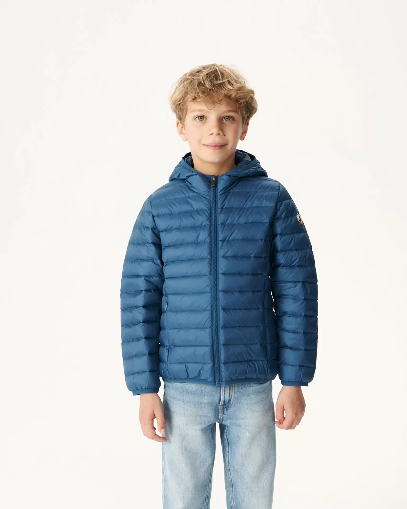 Doudounes*JOTT Doudoune Legere A Capuche Enfant Bleu Jeans Hugo 140 Blue Jeans