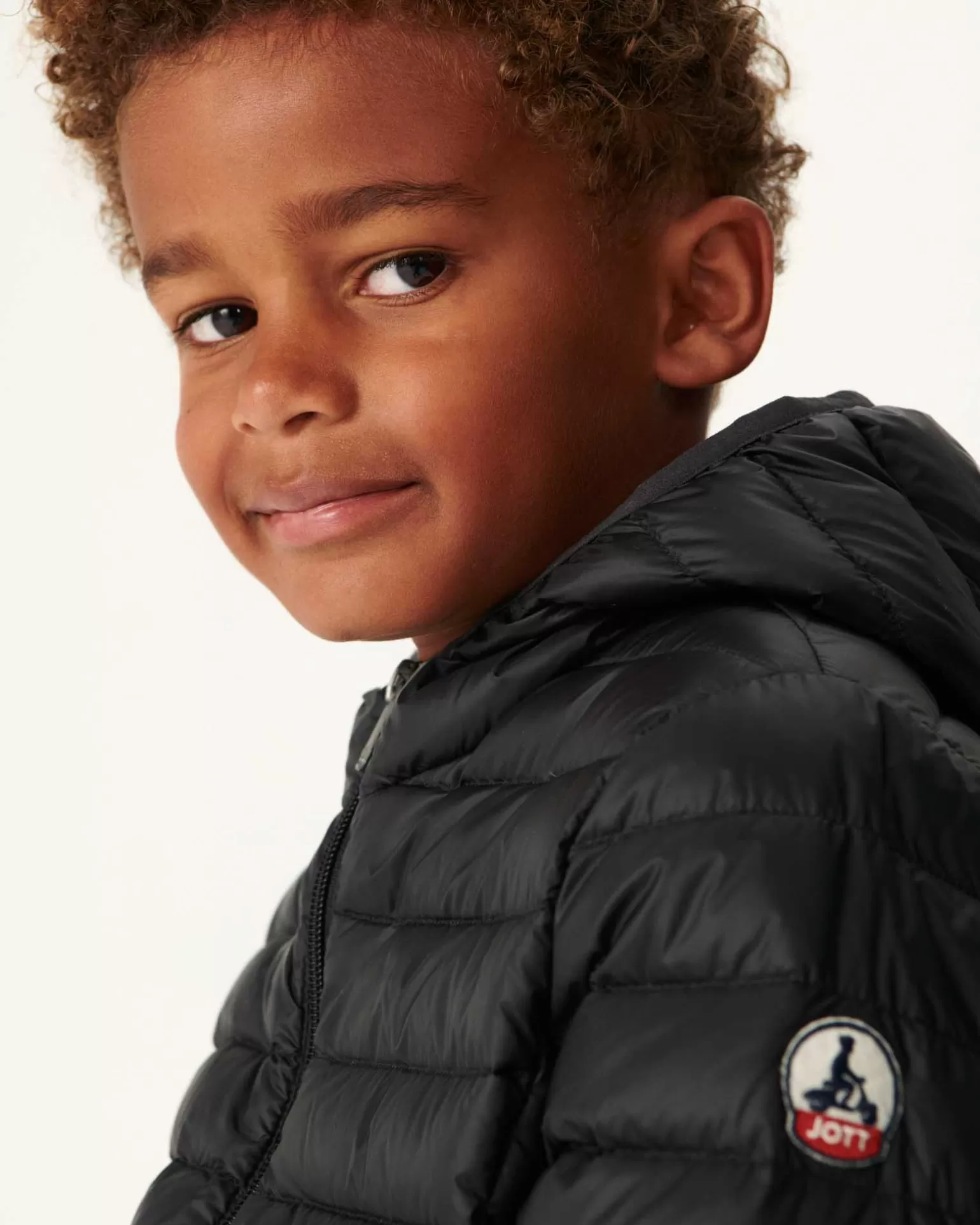 Doudounes*JOTT Doudoune Legere A Capuche Enfant Noir Hugo 999 Noir