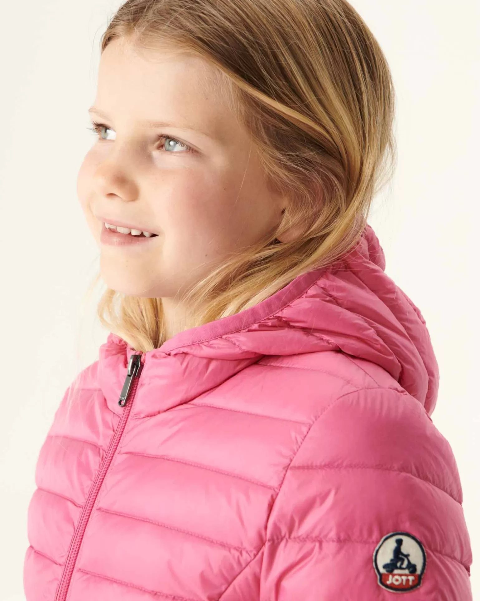 Doudounes*JOTT Doudoune Legere A Capuche Enfant Rose Intense Carla 457 Wild Rose