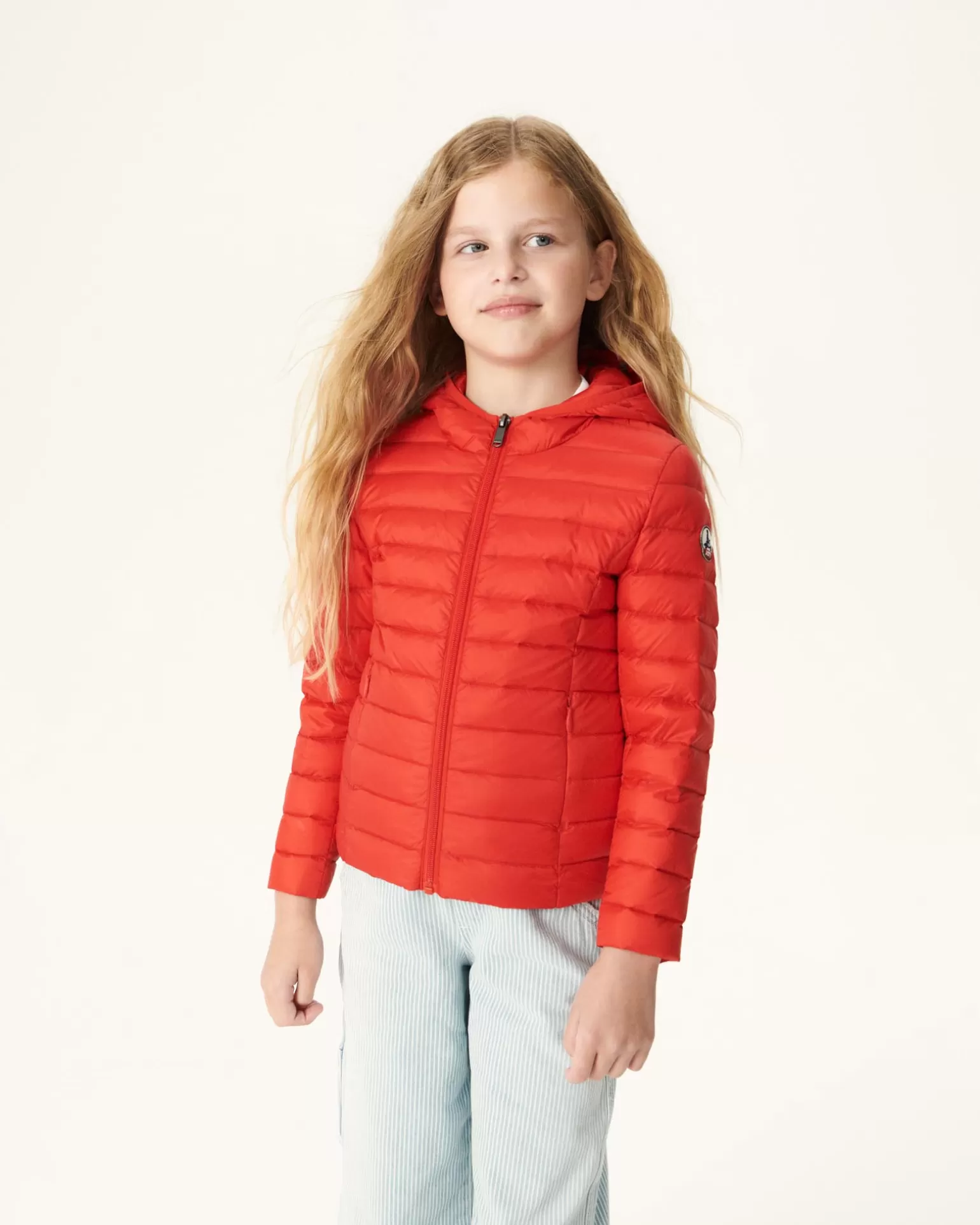 Doudounes*JOTT Doudoune Legere A Capuche Enfant Rouge Vif Carla 318 Fire Red