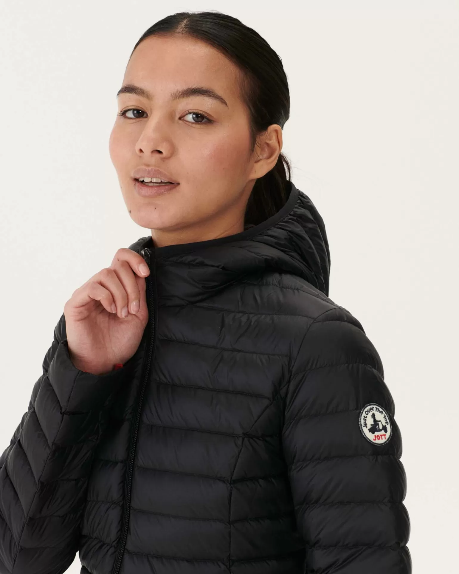 Doudounes & Vestes*JOTT Doudoune Legere A Capuche Noir Cloe 999 Noir