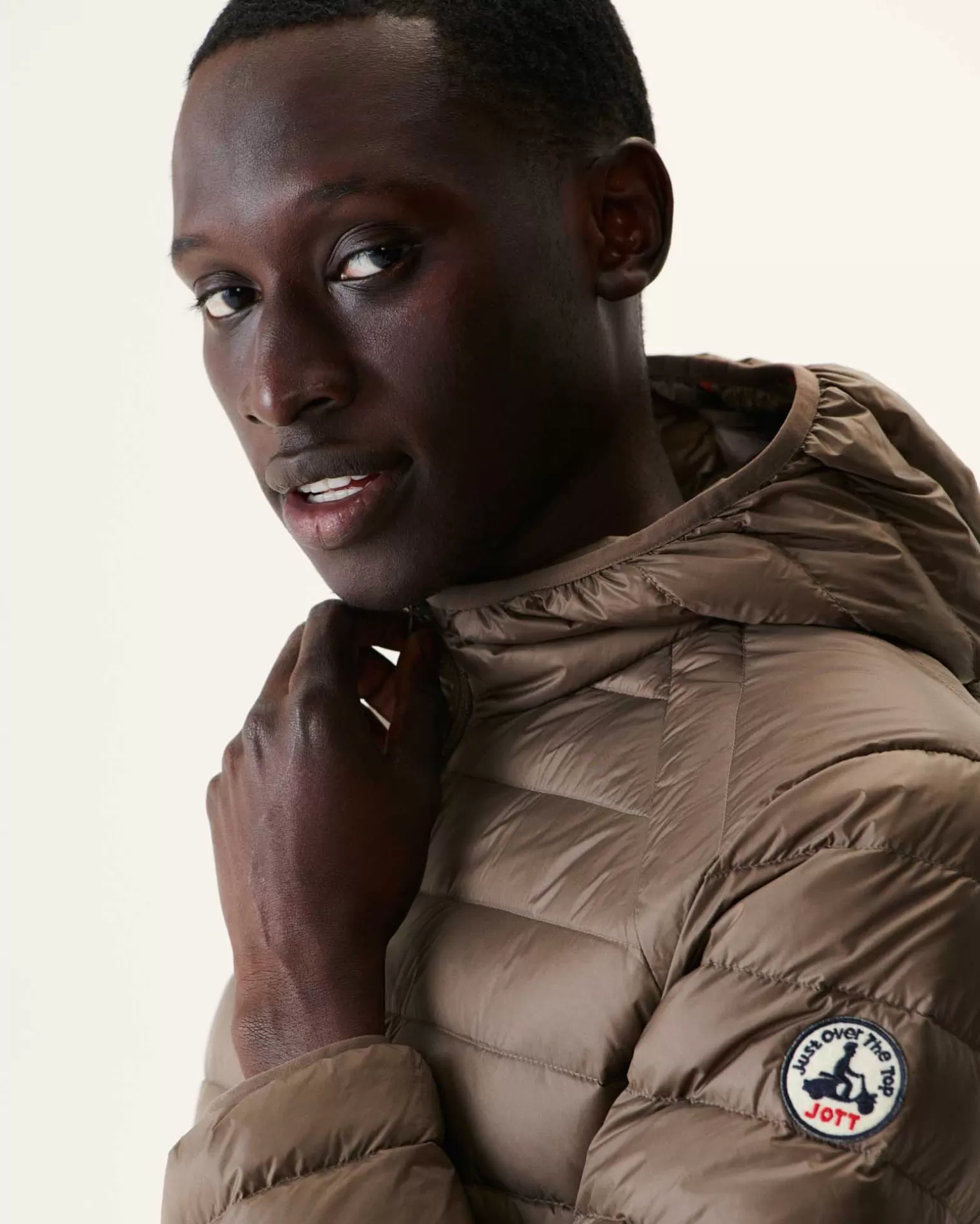 Doudounes & Vestes*JOTT Doudoune Legere A Capuche Taupe Nico 808 Taupe