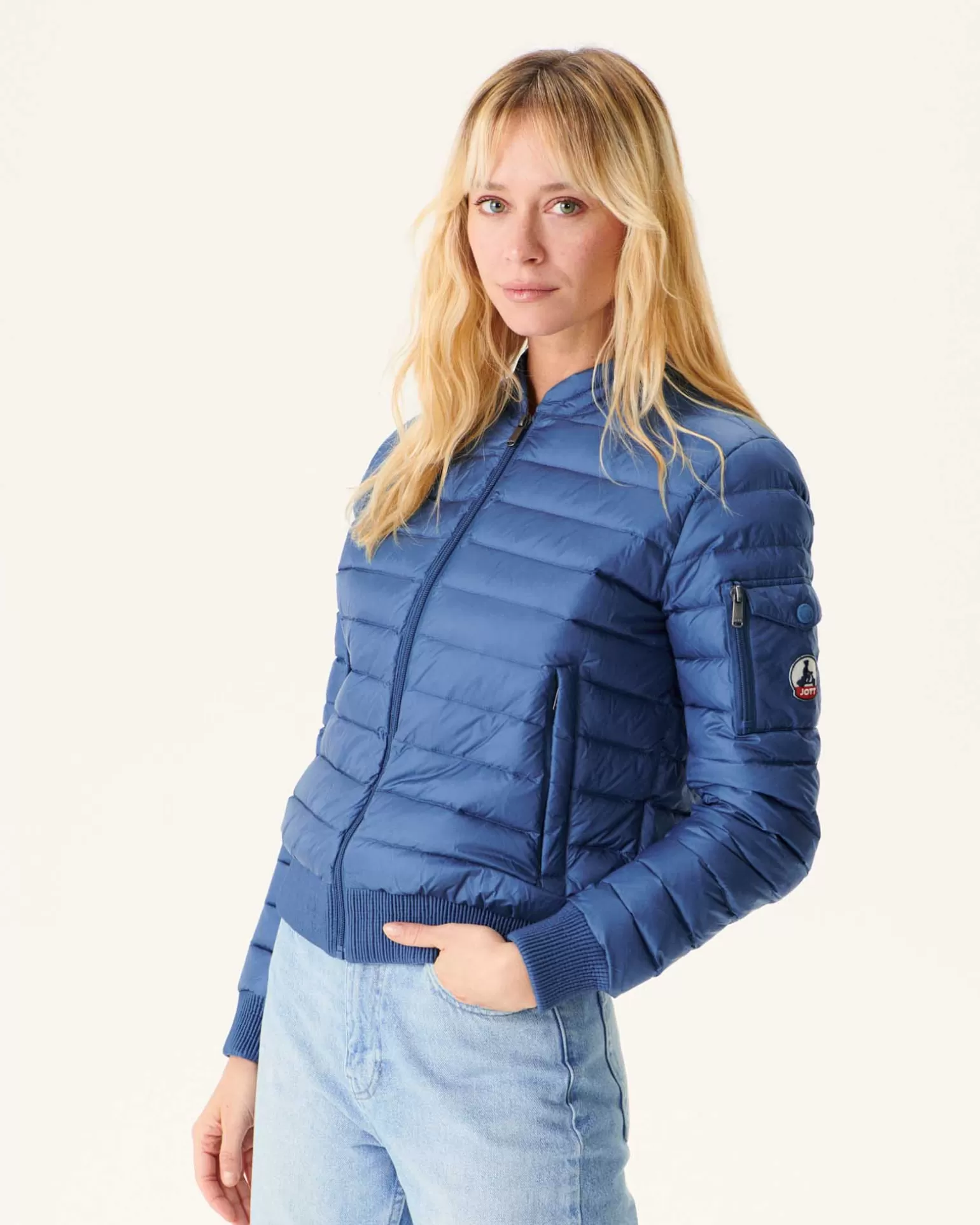 Doudounes & Vestes*JOTT Doudoune Legere Bleu Jeans Emmy 140 Blue Jeans