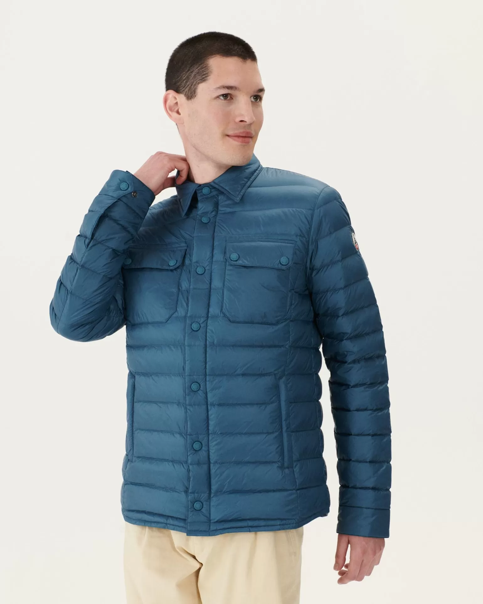 Doudounes & Vestes*JOTT Doudoune Legere Col Chemise Bleu Jeans Cris 140 Blue Jeans