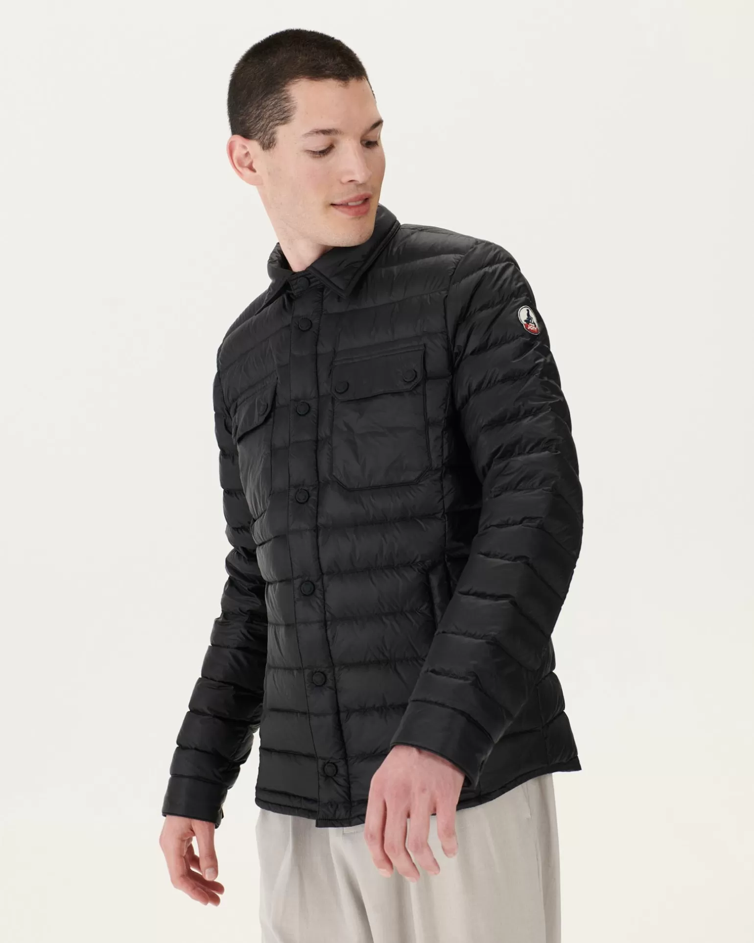 Doudounes & Vestes*JOTT Doudoune Legere Col Chemise Noir Cris 999 Black