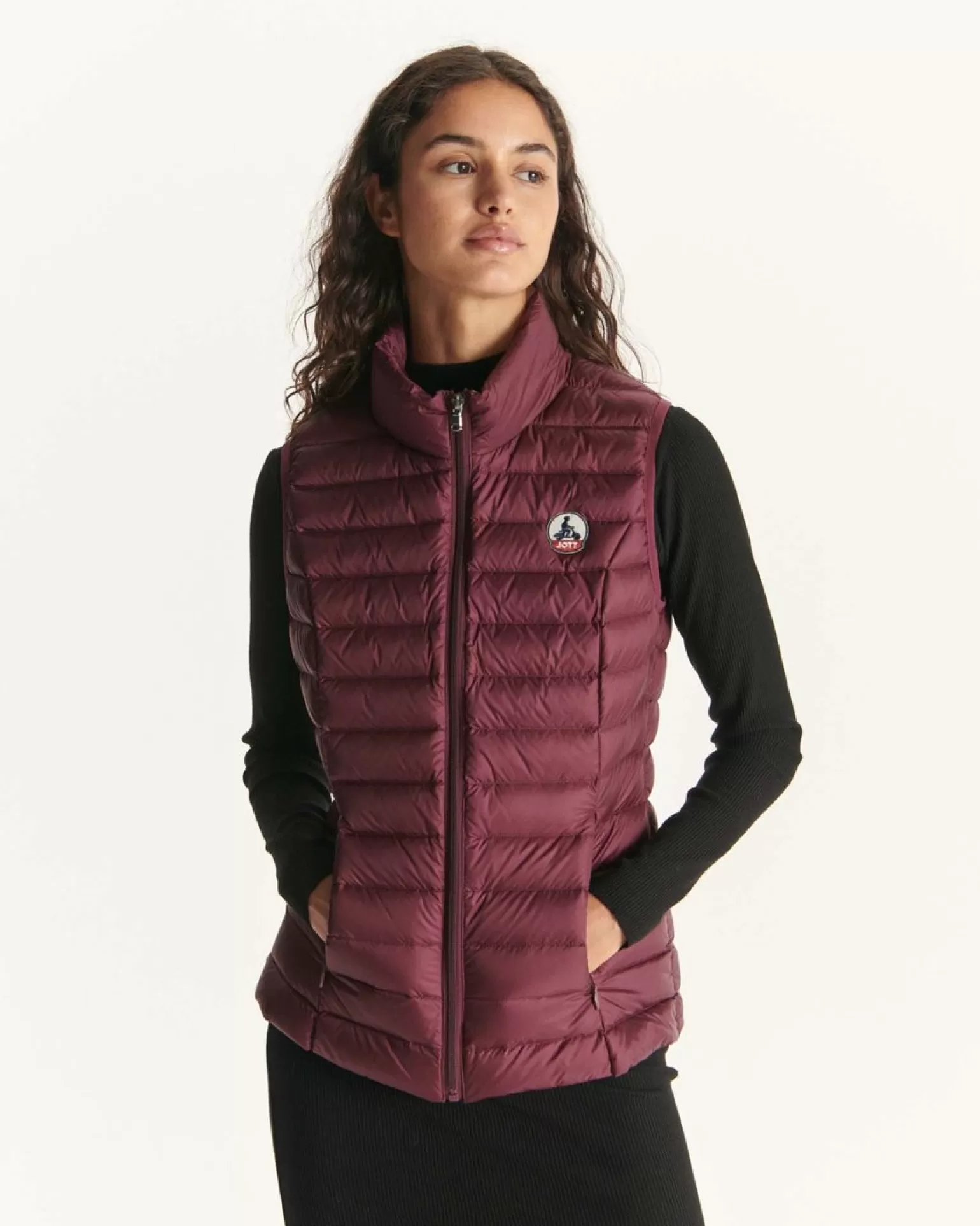 Doudounes & Vestes*JOTT Doudoune Legere Sans Manches Aubergine Seda 461 Aubergine