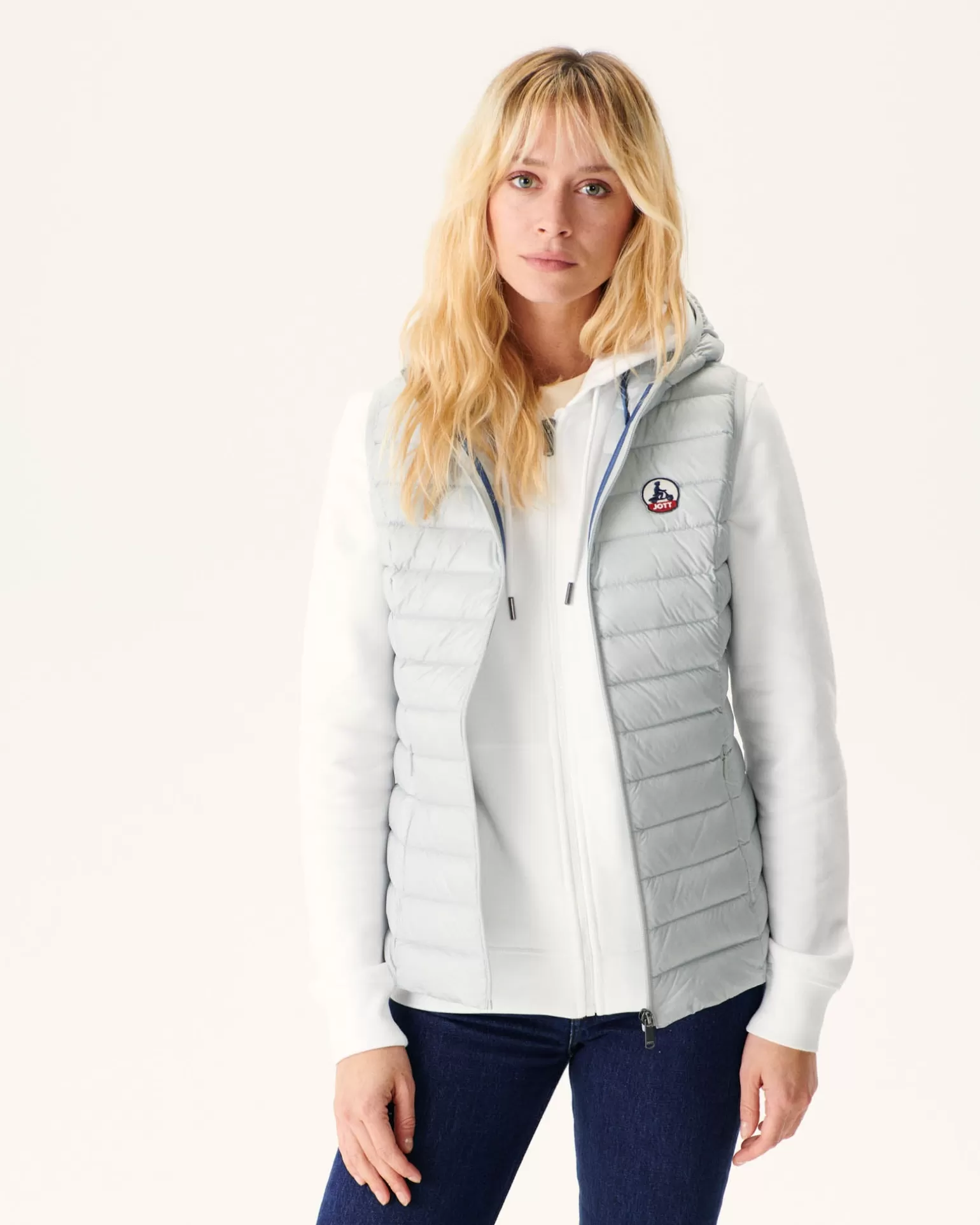 Doudounes & Vestes*JOTT Doudoune Legere Sans Manches Gris Clair Mali 532 Soft Grey