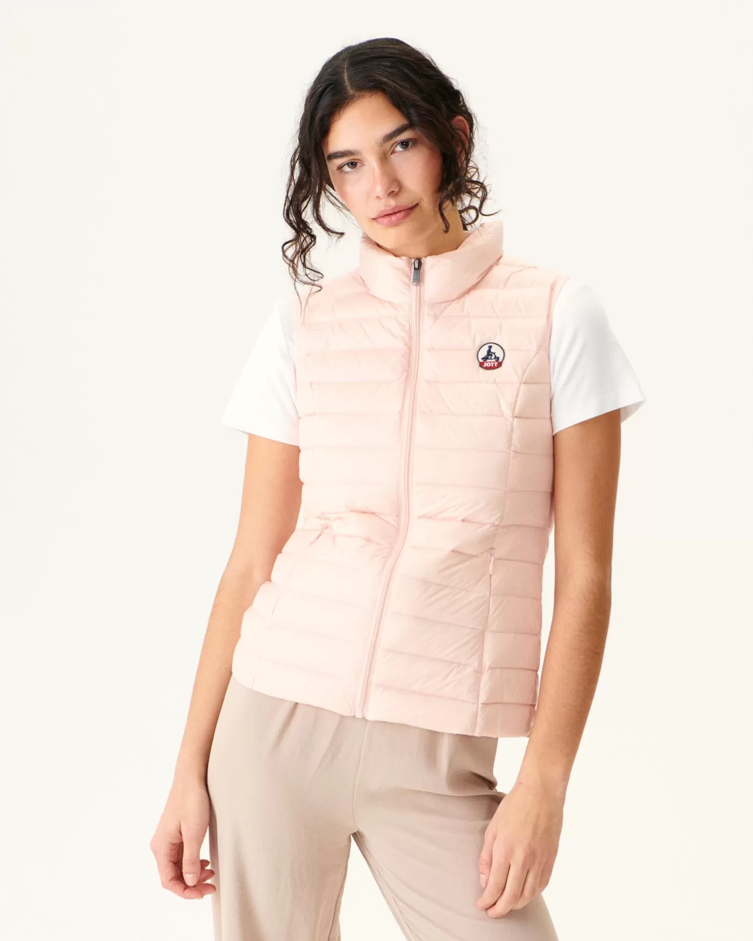 Doudounes & Vestes*JOTT Doudoune Legere Sans Manches Rose Clair Seda 463 Soft Pink