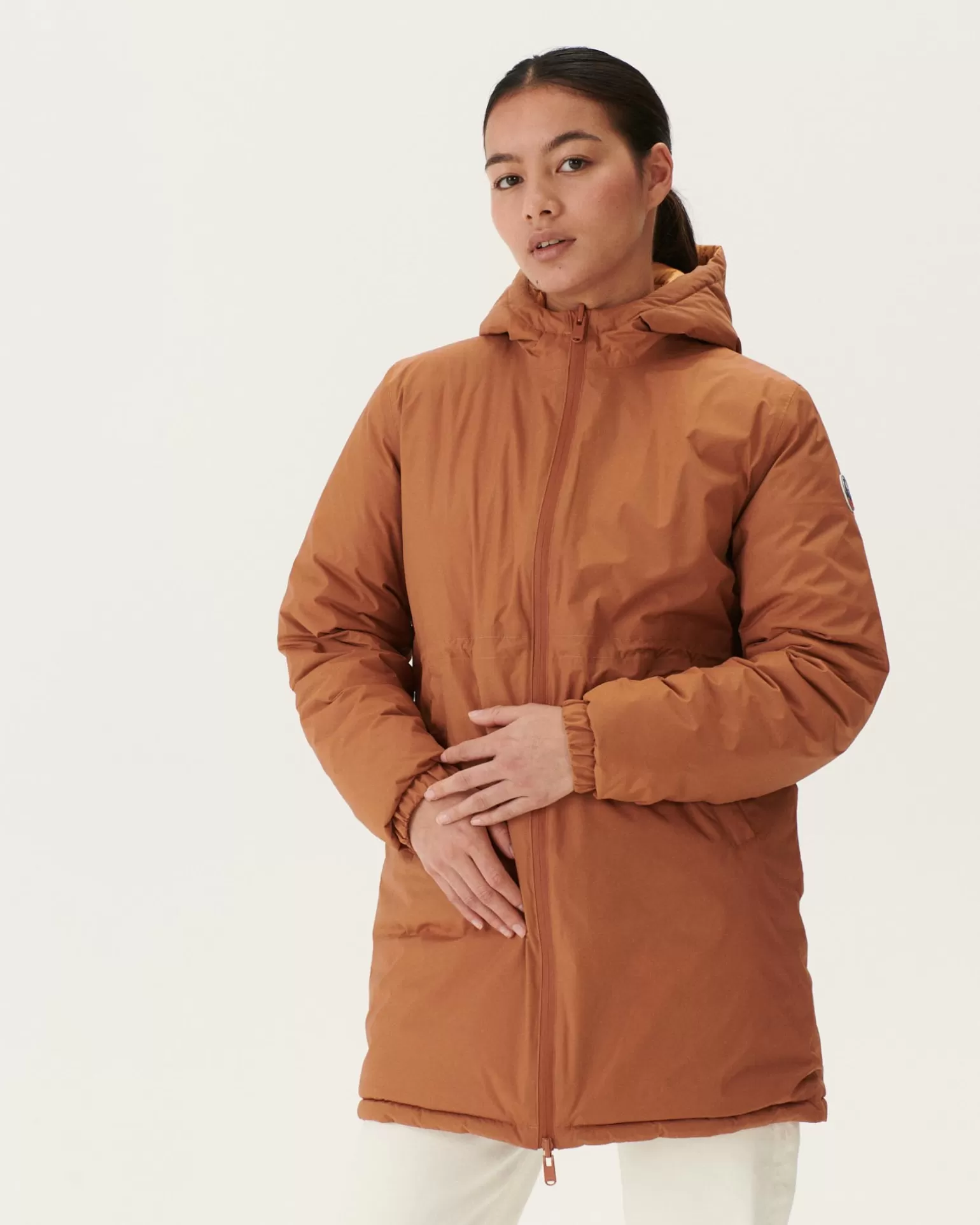 Doudounes & Vestes*JOTT Doudoune Longue Reversible Camel/Camel Clair Roma 8390 Camel / Rust