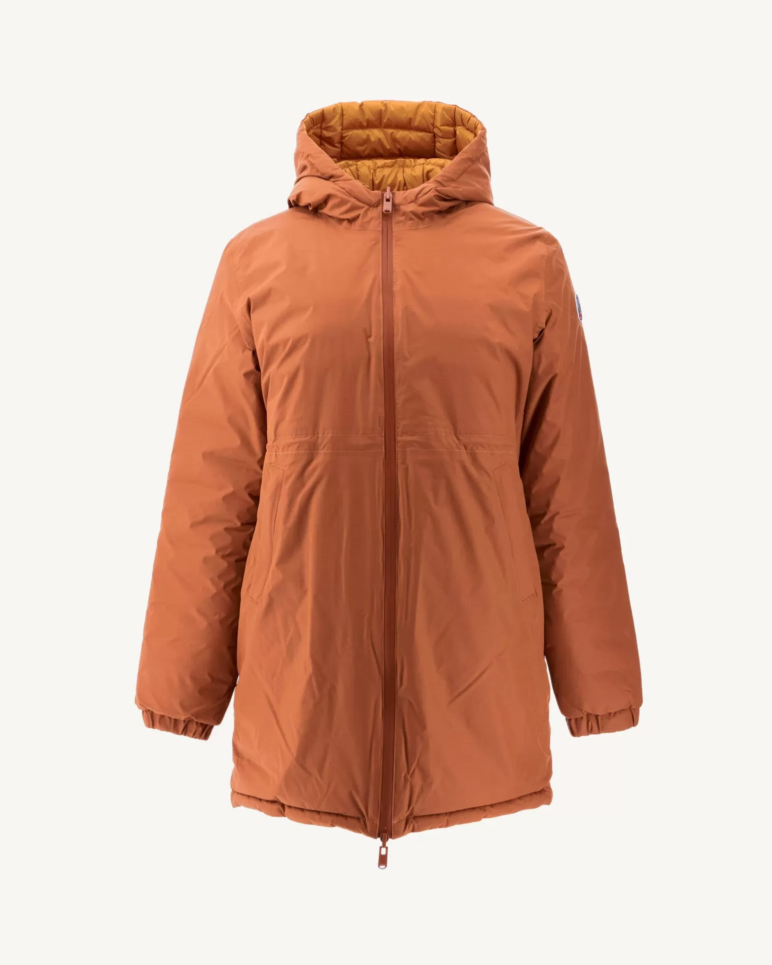 Doudounes & Vestes*JOTT Doudoune Longue Reversible Camel/Camel Clair Roma 8390 Camel / Rust