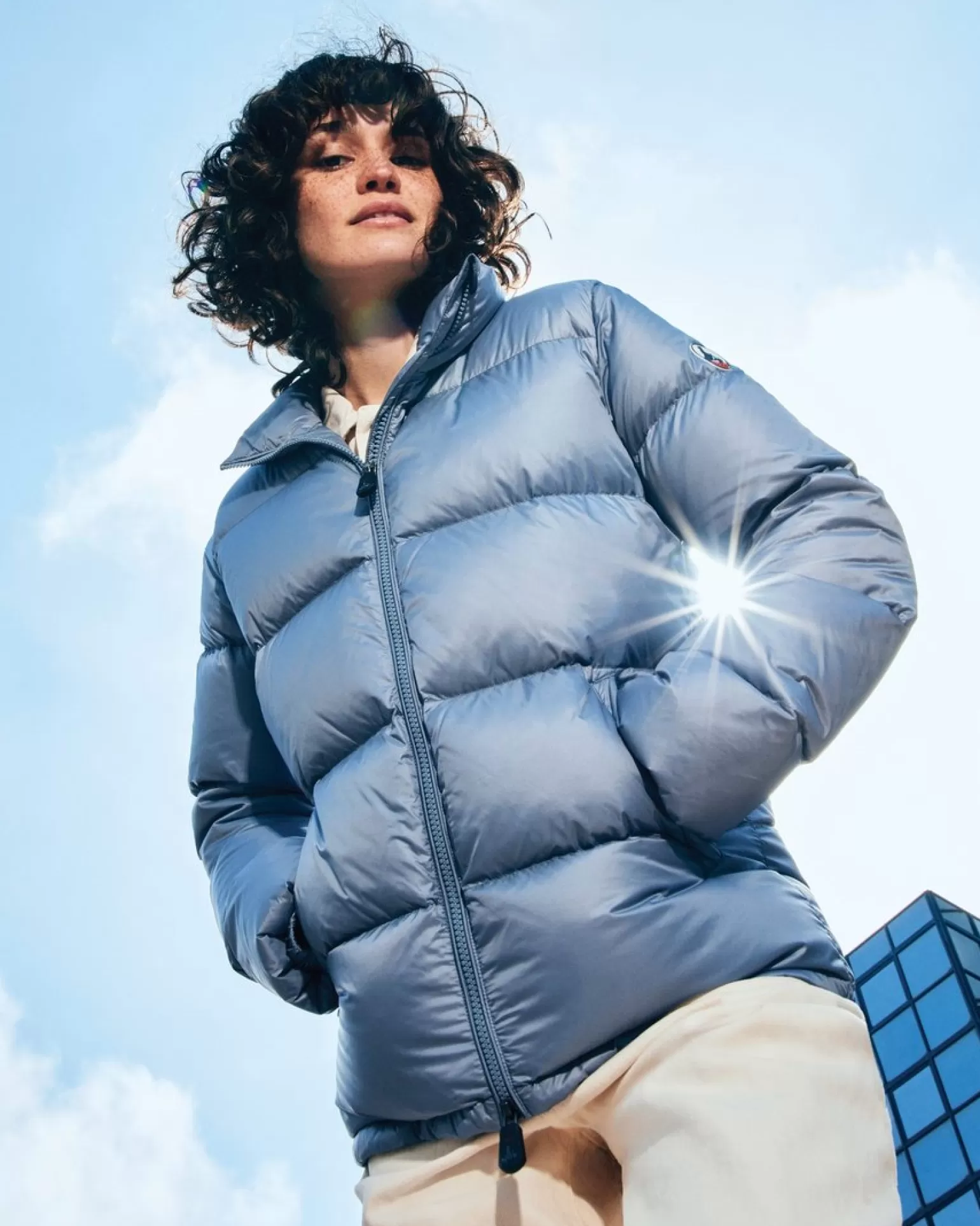 Doudounes & Vestes*JOTT Doudoune Matelassee Grand Froid Bleu Delave Cardiff 182 Bleu Delave