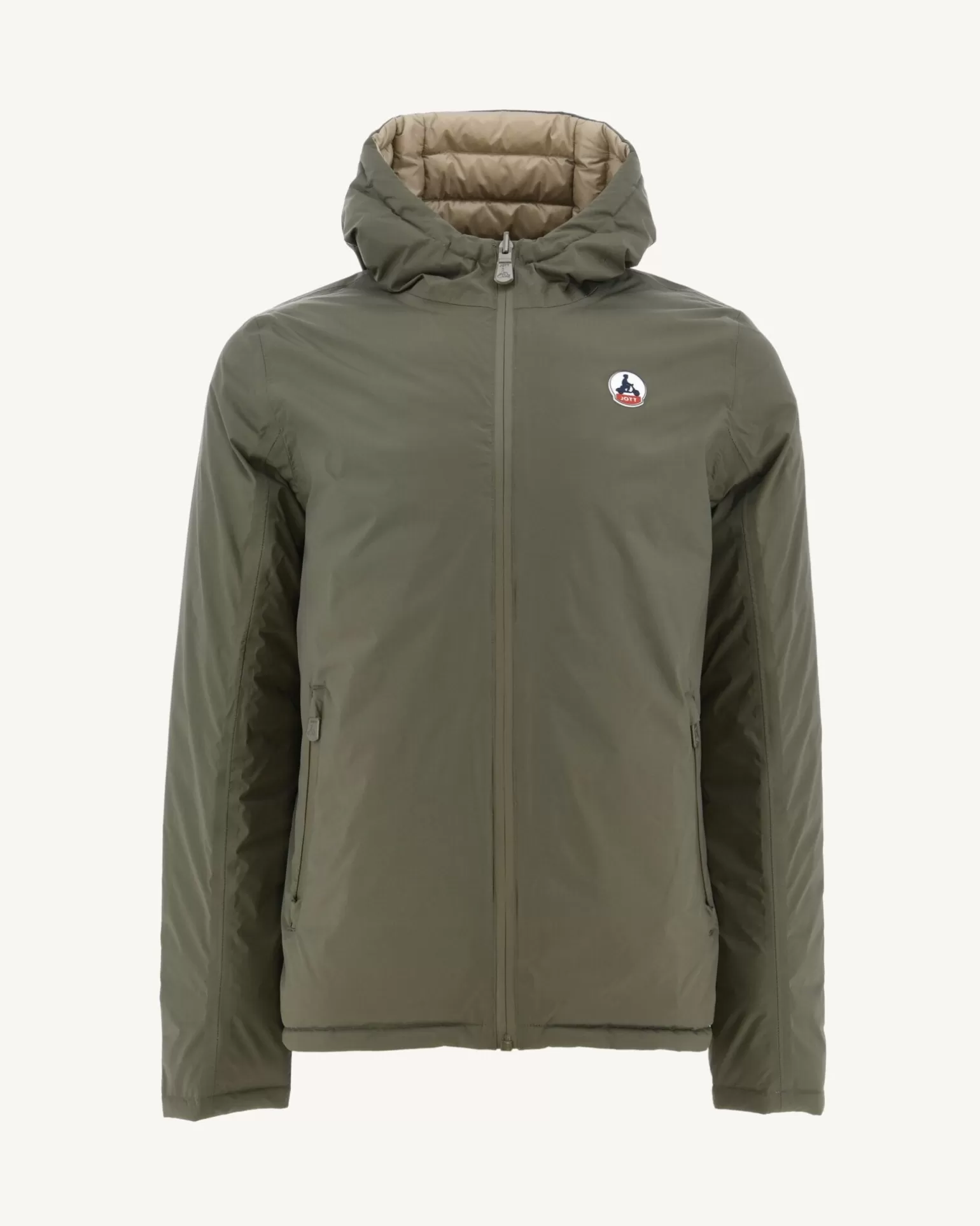 Doudounes & Vestes*JOTT Doudoune Reversible A Capuche Army/Beige Bergen 852 Army/Beige