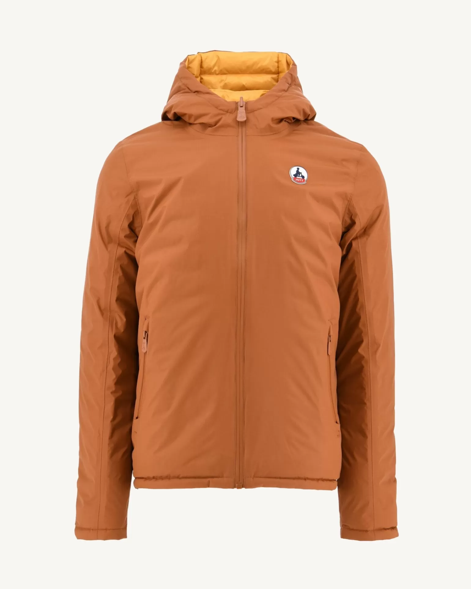Doudounes & Vestes*JOTT Doudoune Reversible A Capuche Caramel/Moutarde Bergen 828 Caramel/Moutarde