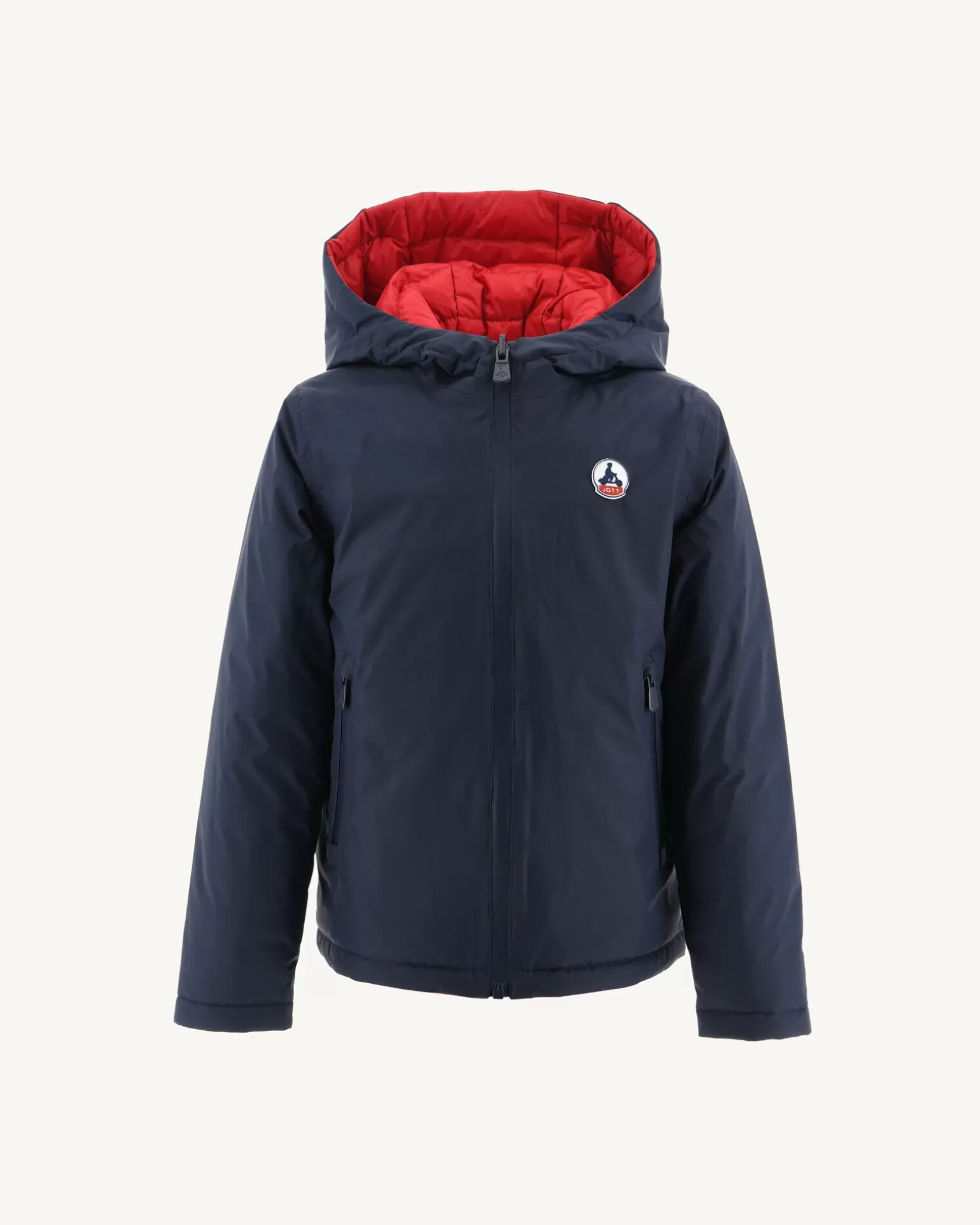 Doudounes*JOTT Doudoune Reversible A Capuche Enfant Marine/Rouge Zurich 189 Marine/Rouge