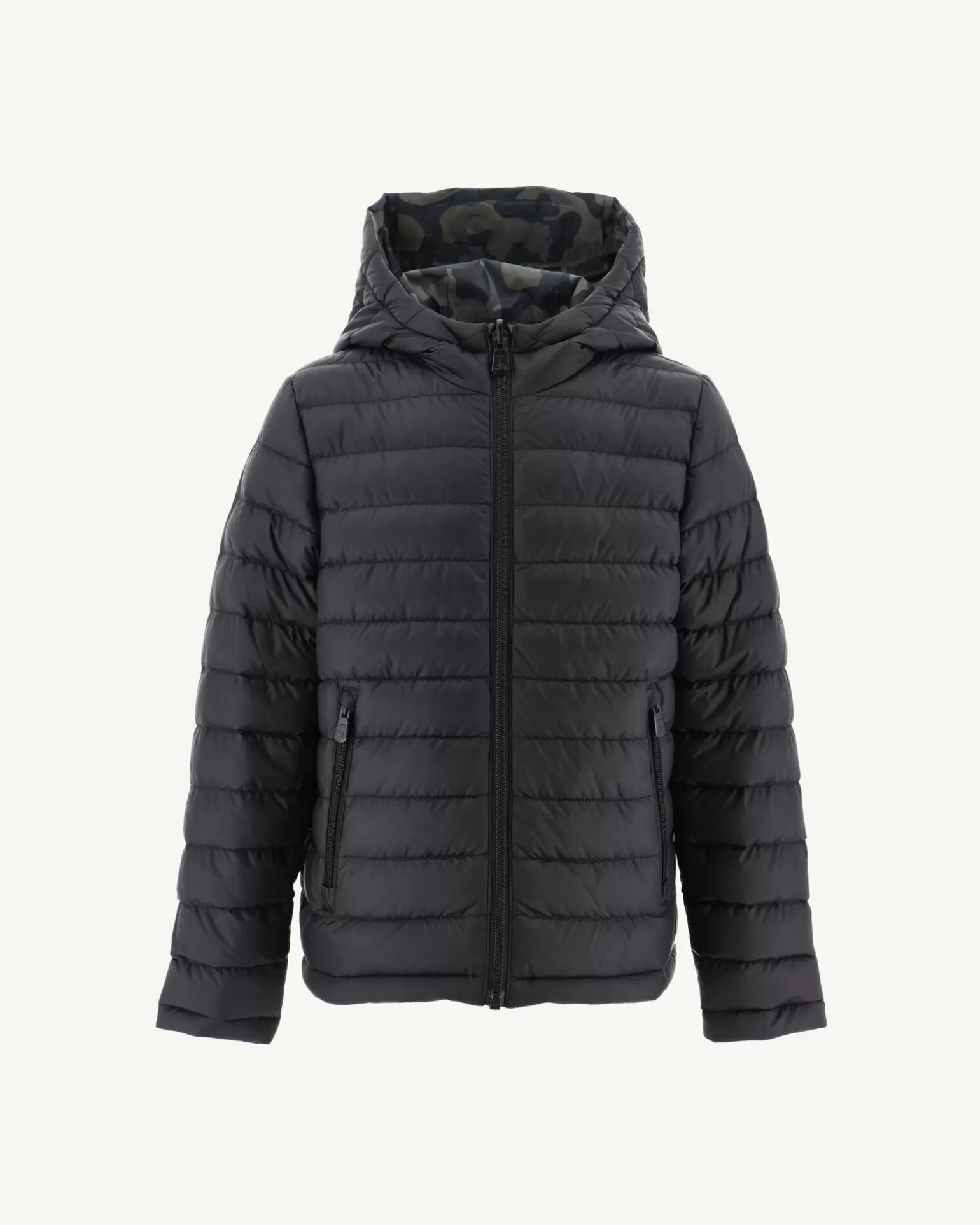 Doudounes*JOTT Doudoune Reversible A Capuche Enfant Print Militaire/Noir Zurich 278 Print Militaire/Noir