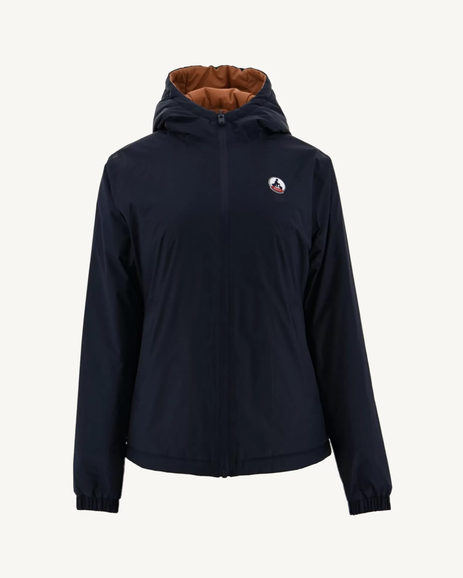 Doudounes & Vestes*JOTT Doudoune Reversible A Capuche Ultralight Marine/Camel Kara 1045 Navy / Camel