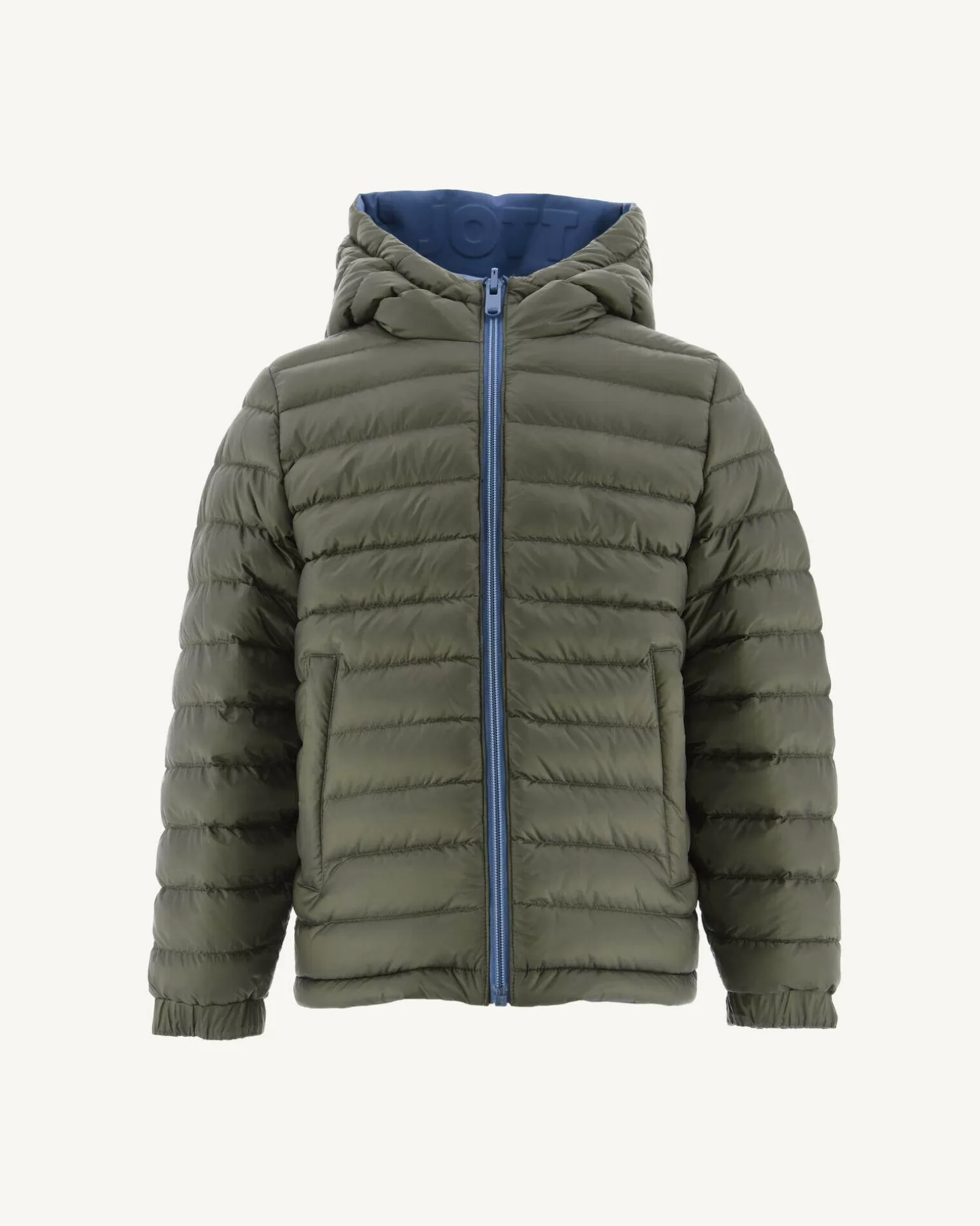 Doudounes*JOTT Doudoune Reversible Bleu Jeans/Army Enfant Zurich 1400 Blue Jeans / Army