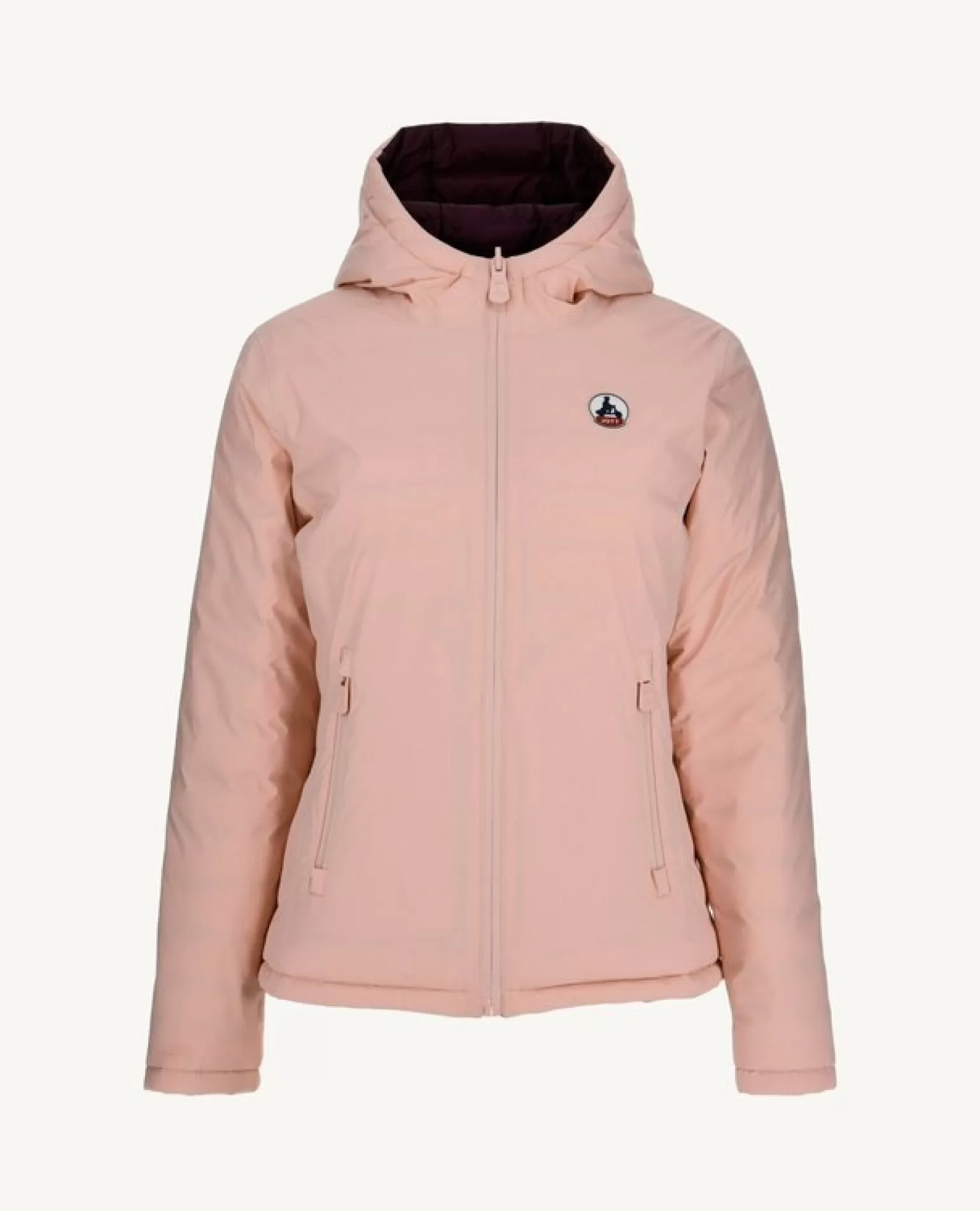 Doudounes & Vestes*JOTT Doudoune Reversible Rose Pale/Aubergine Vienne 454 Rose Pale/Aubergine