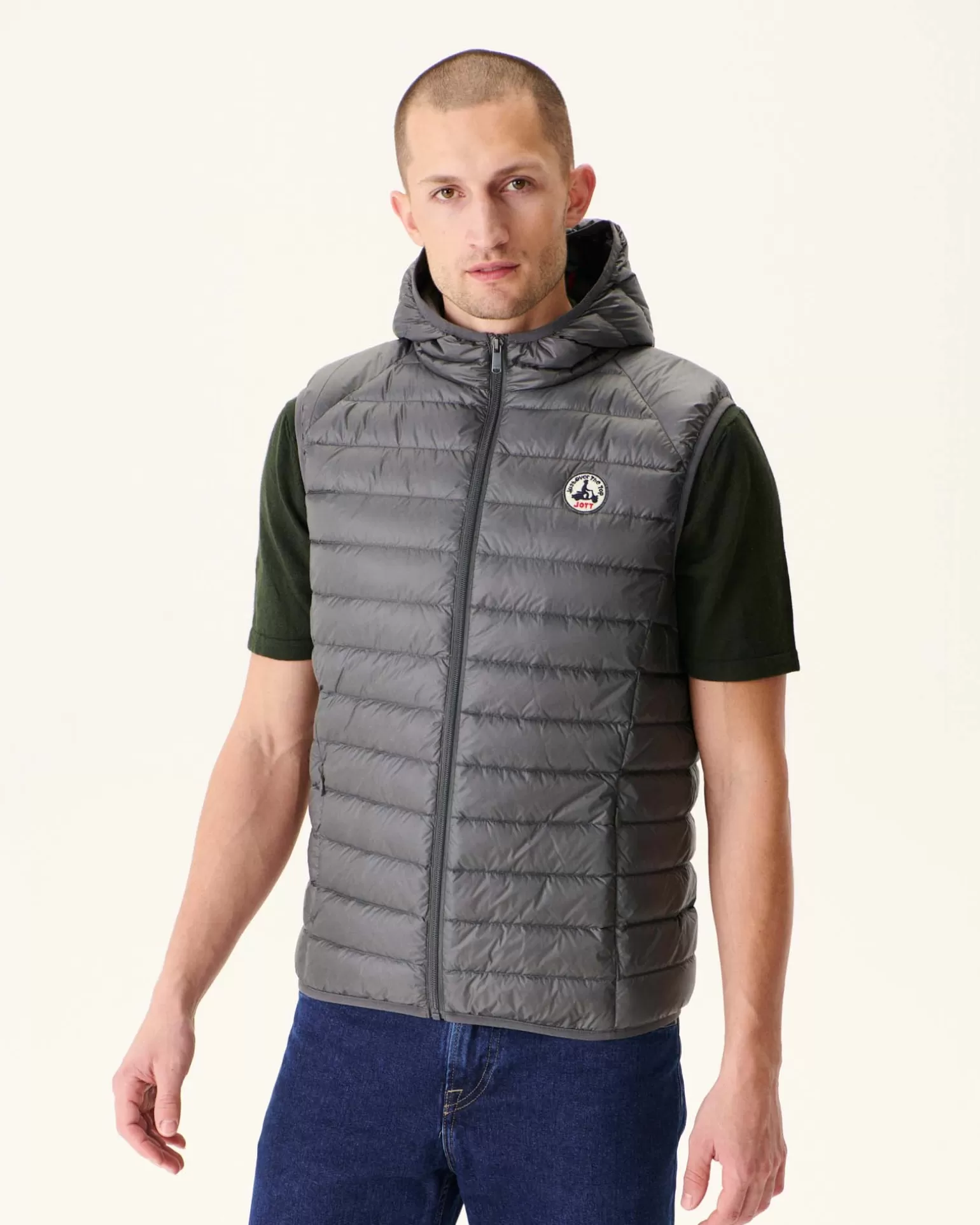 Doudounes & Vestes*JOTT Doudoune Sans Manches A Capuche Anthracite Pat 504 Anthracite