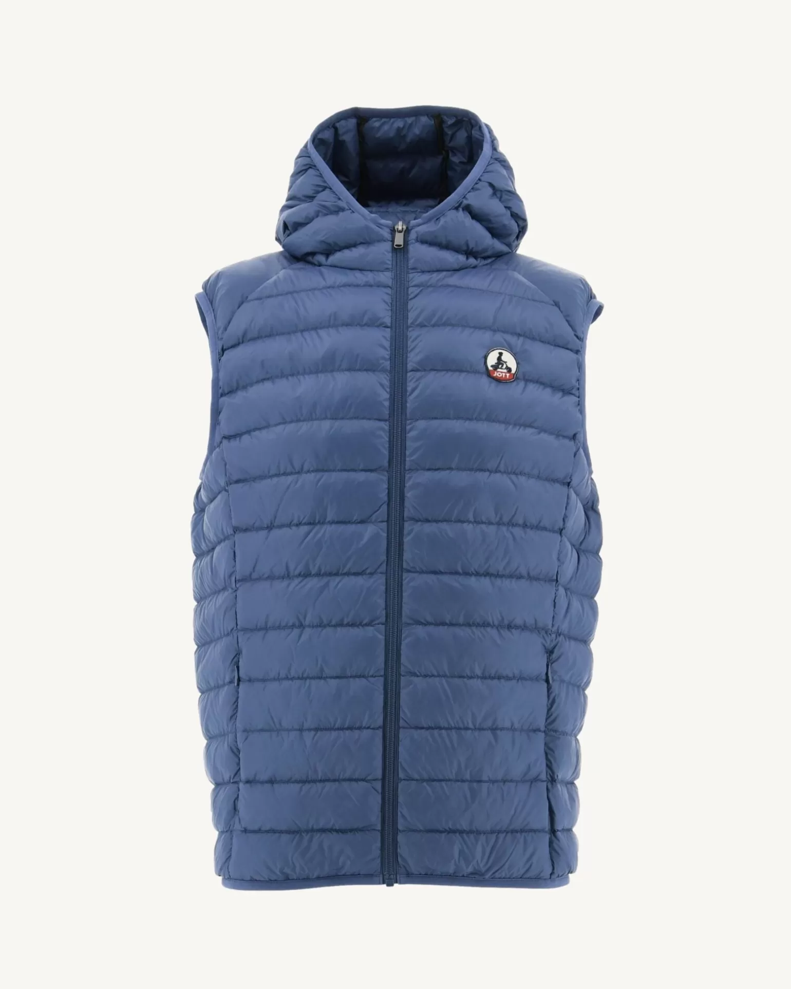 Doudounes & Vestes*JOTT Doudoune Sans Manches A Capuche Bleu Jeans Pat 140 Blue Jeans