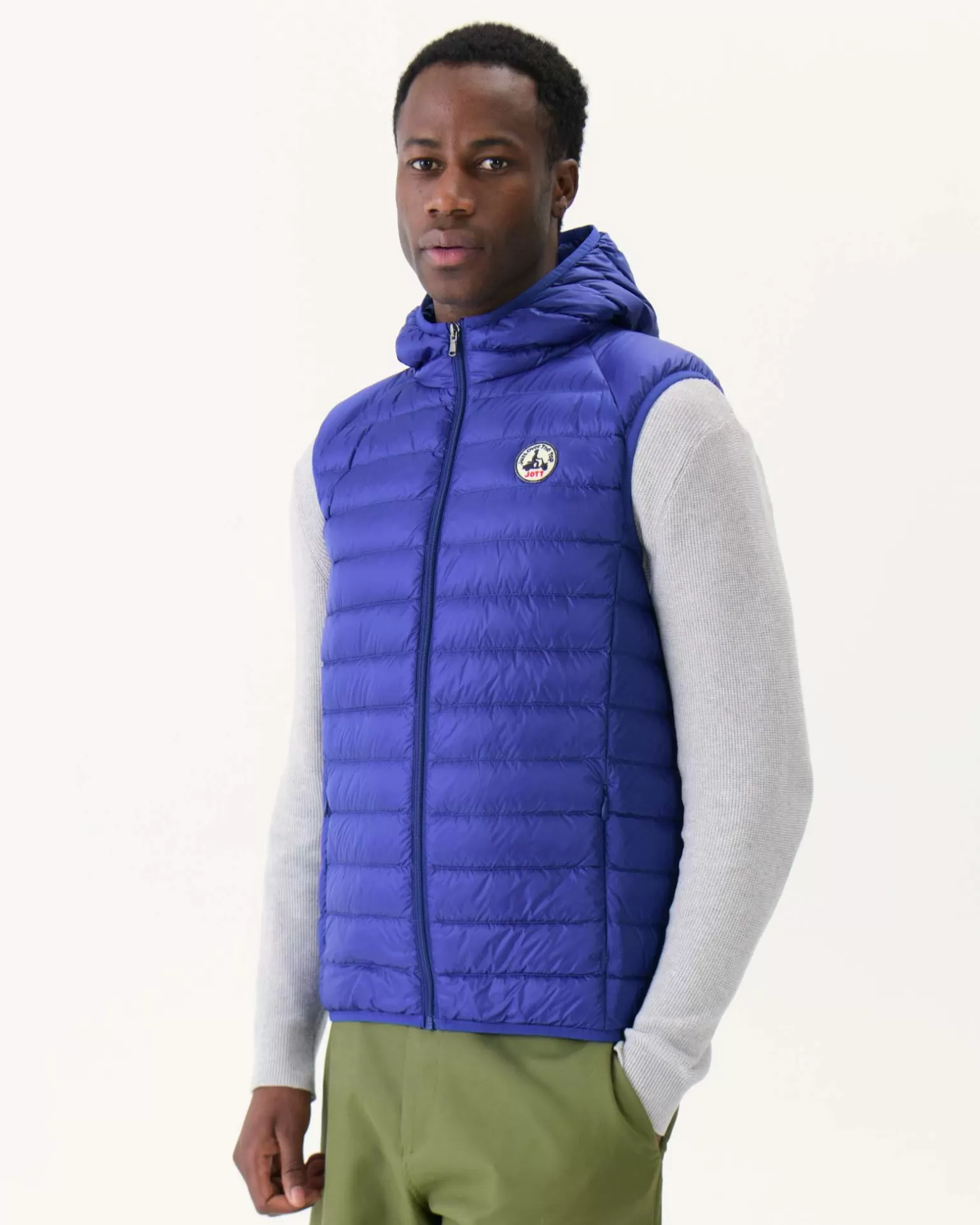 Doudounes & Vestes*JOTT Doudoune Sans Manches A Capuche Dark Denim Pat 195 Dark Denim