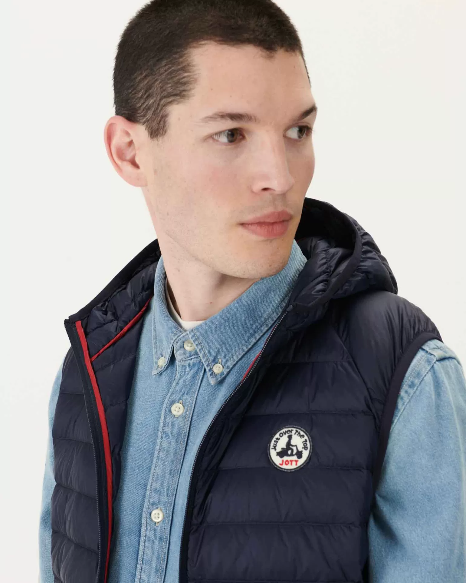 Doudounes & Vestes*JOTT Doudoune Sans Manches A Capuche Marine Pat 104 Marine