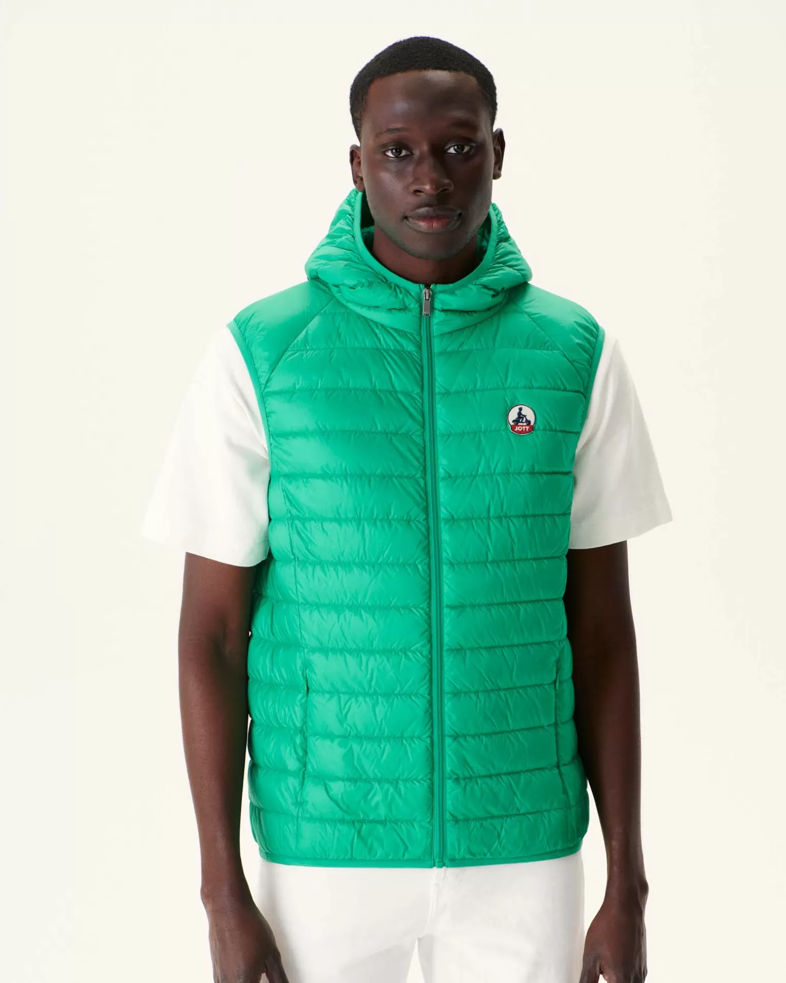Doudounes & Vestes*JOTT Doudoune Sans Manches A Capuche Vert Pat 243 Poppy Green