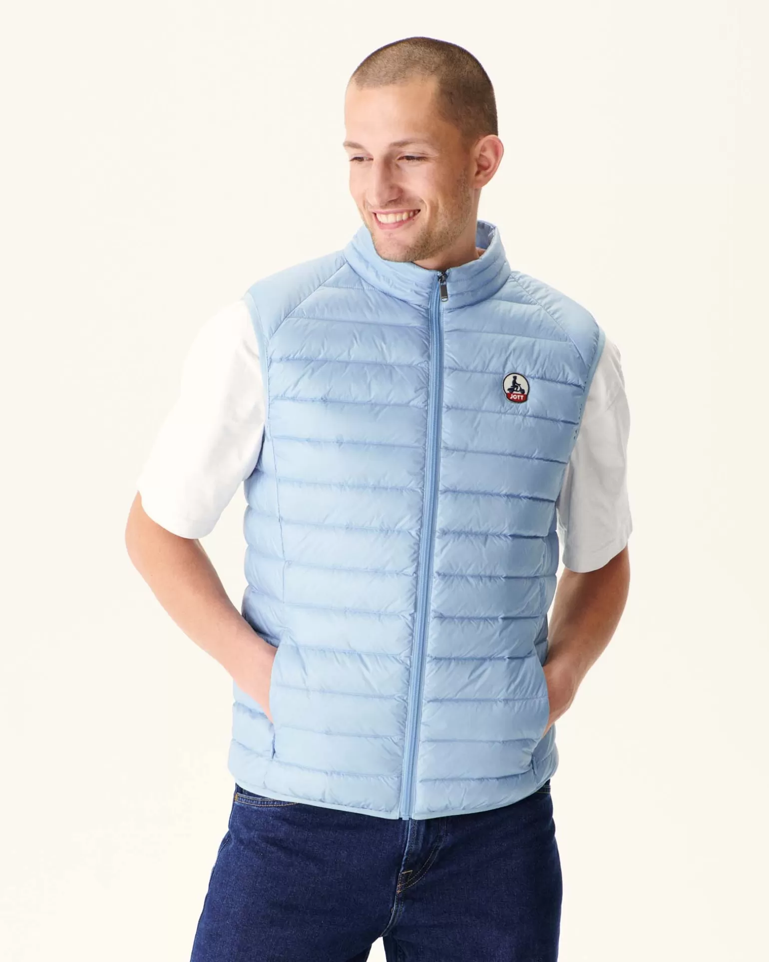 Doudounes & Vestes*JOTT Doudoune Sans Manches Bleu Clair Tom 180 Soft Blue