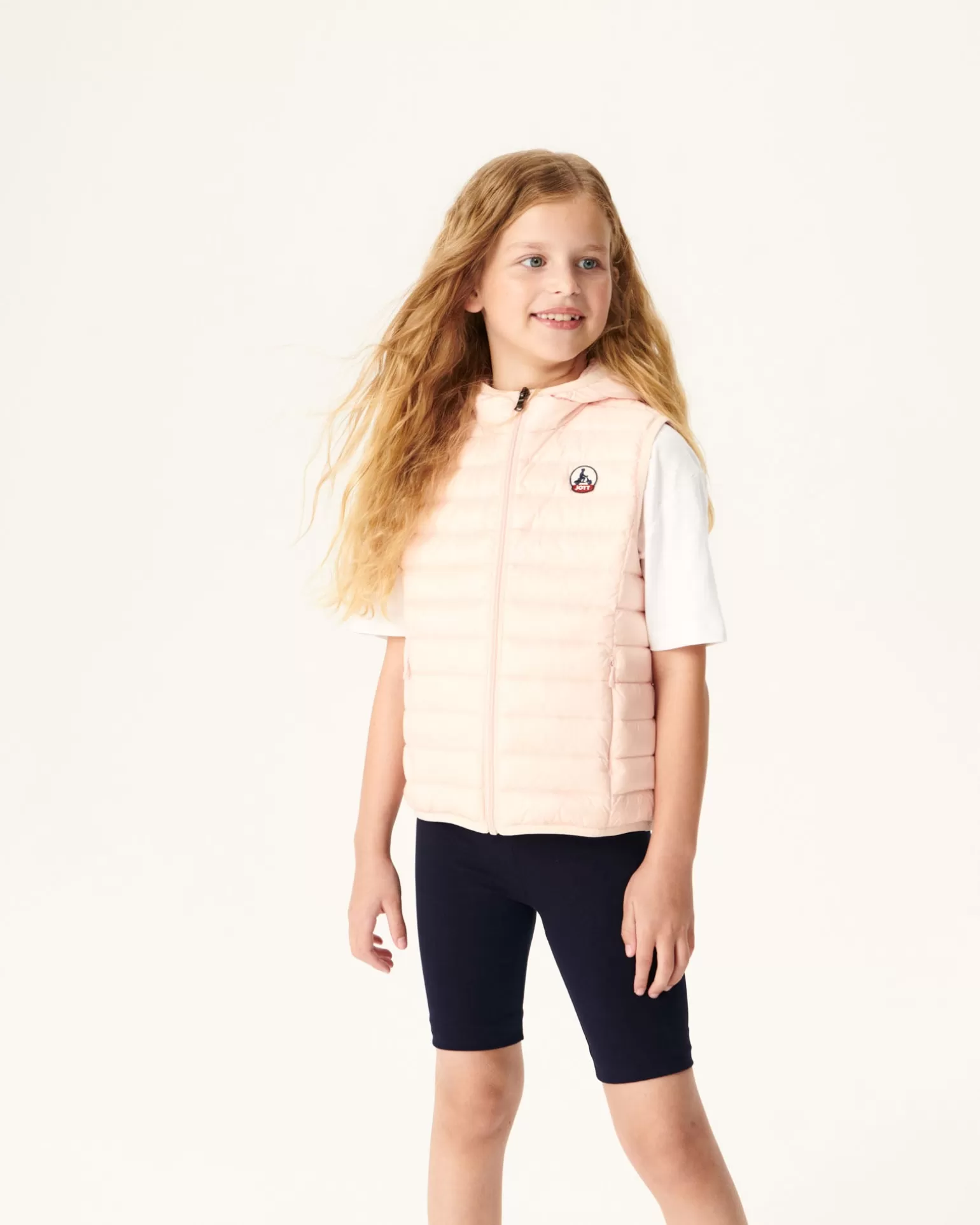 Doudounes*JOTT Doudoune Sans Manches Enfant Rose Clair Djam 463 Soft Pink