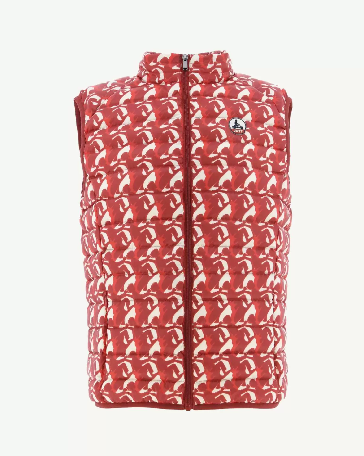 Doudounes & Vestes*JOTT Doudoune Sans Manches Monogram Rouge Vif Tom 3181 Monogram Fire Red