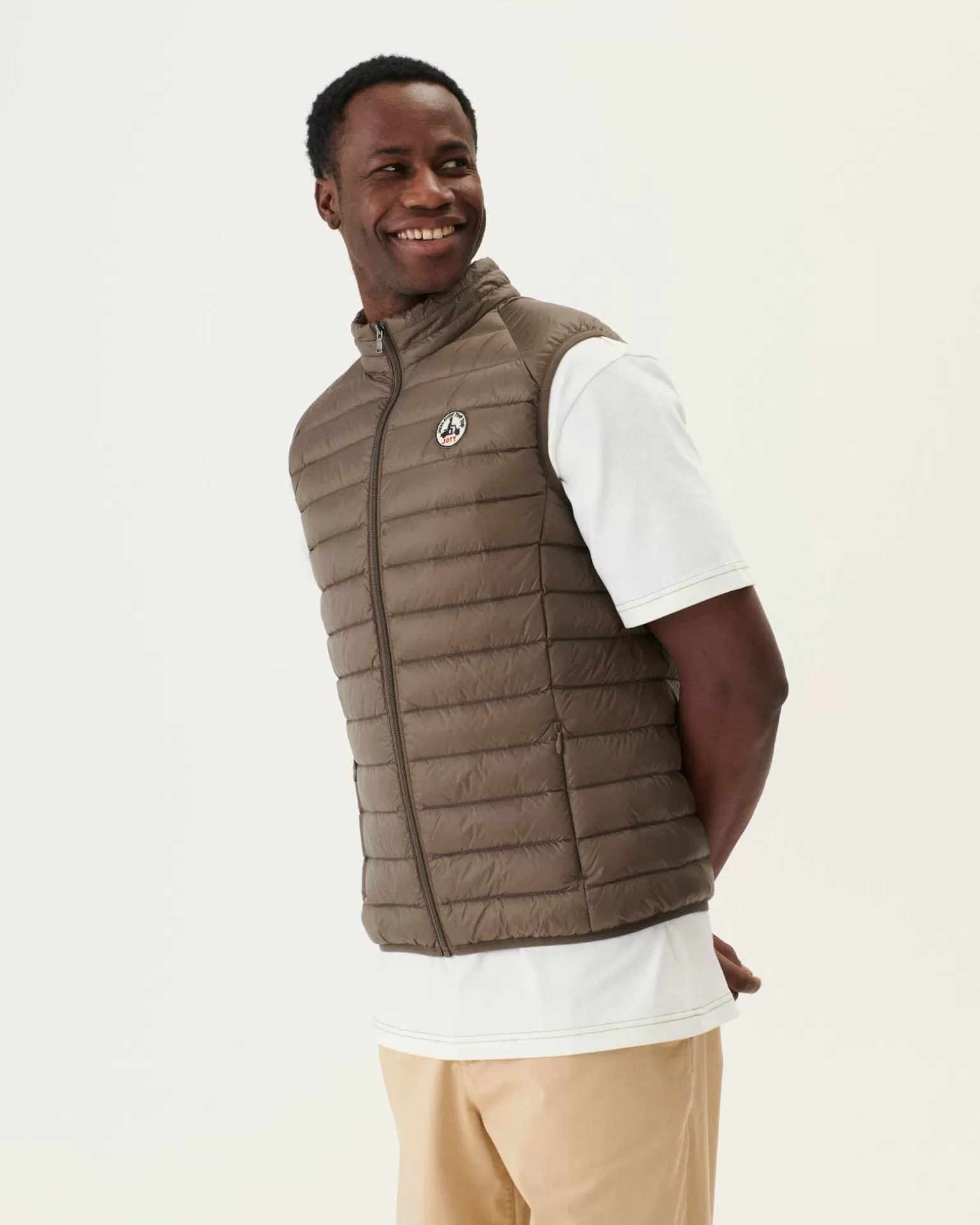 Doudounes & Vestes*JOTT Doudoune Sans Manches Taupe Tom 808 Taupe