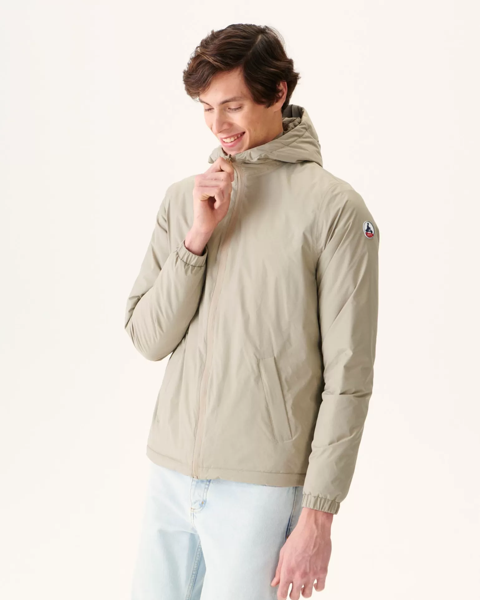 Doudounes & Vestes*JOTT Doudoune Ultralight Reversible A Capuche Beige/Taupe Vigo 8041 Beige / Taupe