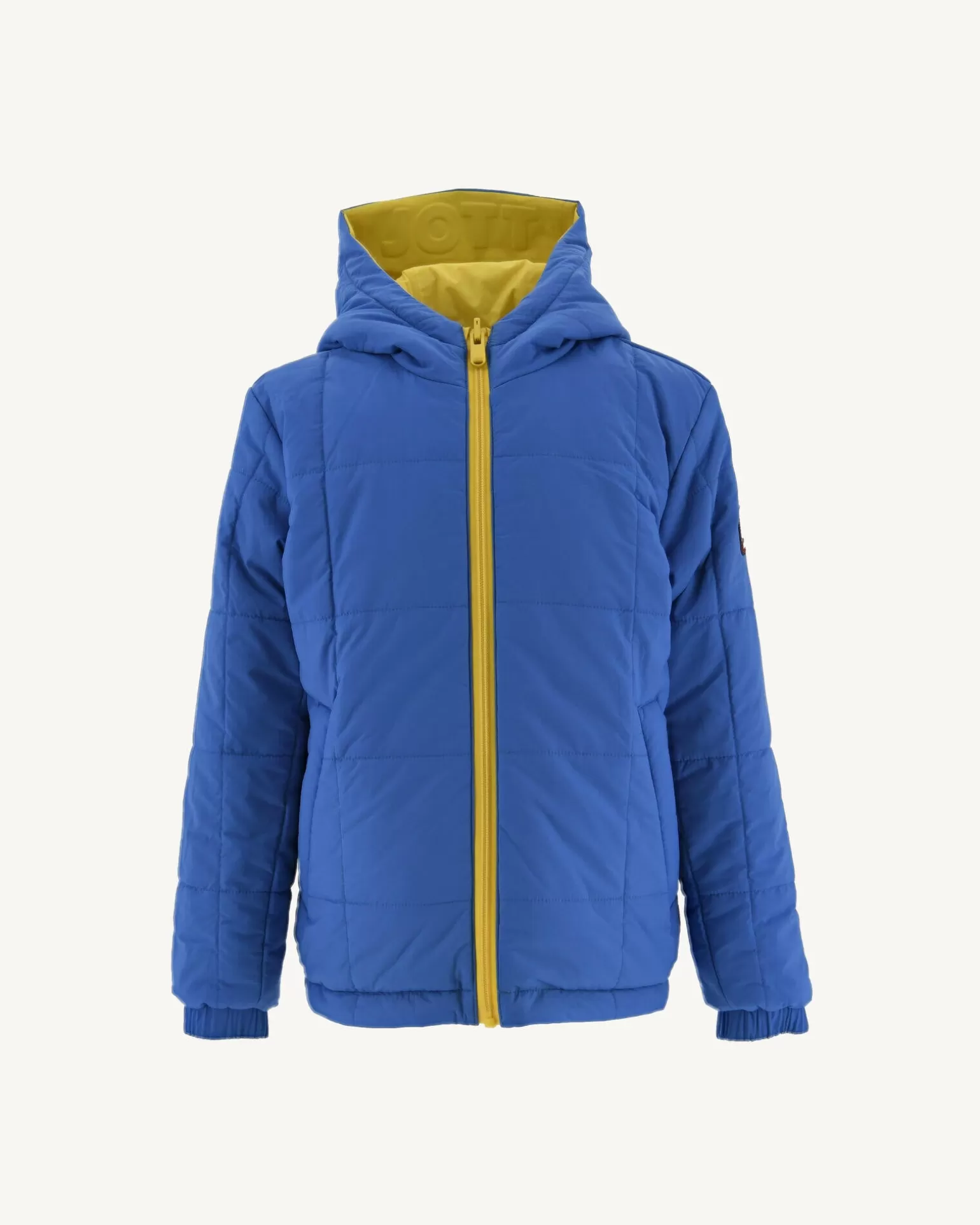 Doudounes*JOTT Doudoune Ultralight Reversible A Capuche Citron/Azur Enfant Rosso 6310 Lemon / Azure