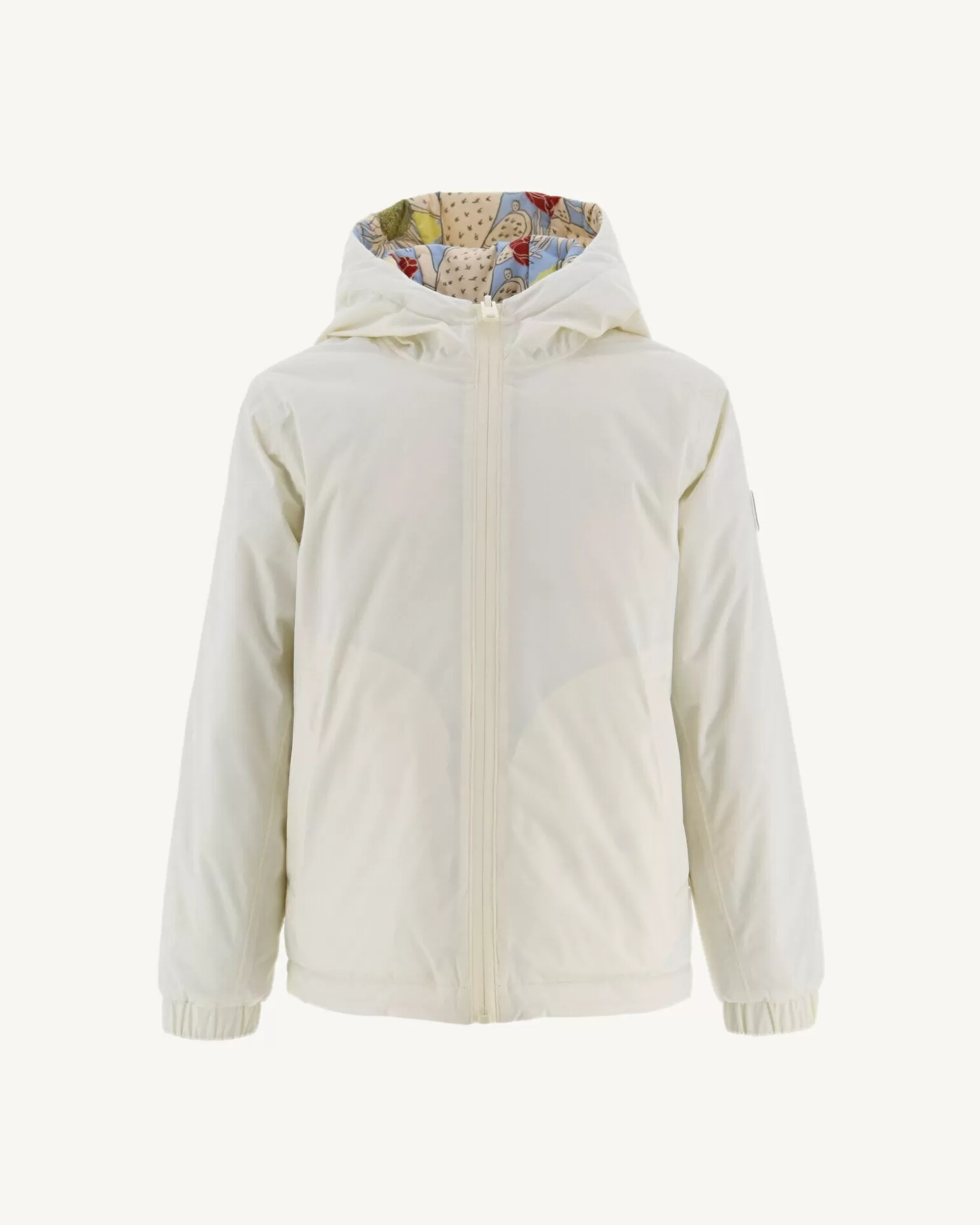 Doudounes*JOTT Doudoune Ultralight Reversible A Capuche Ecru/Bohemian Bleu Enfant Ros 8953 Off-White/Bohemian Blue