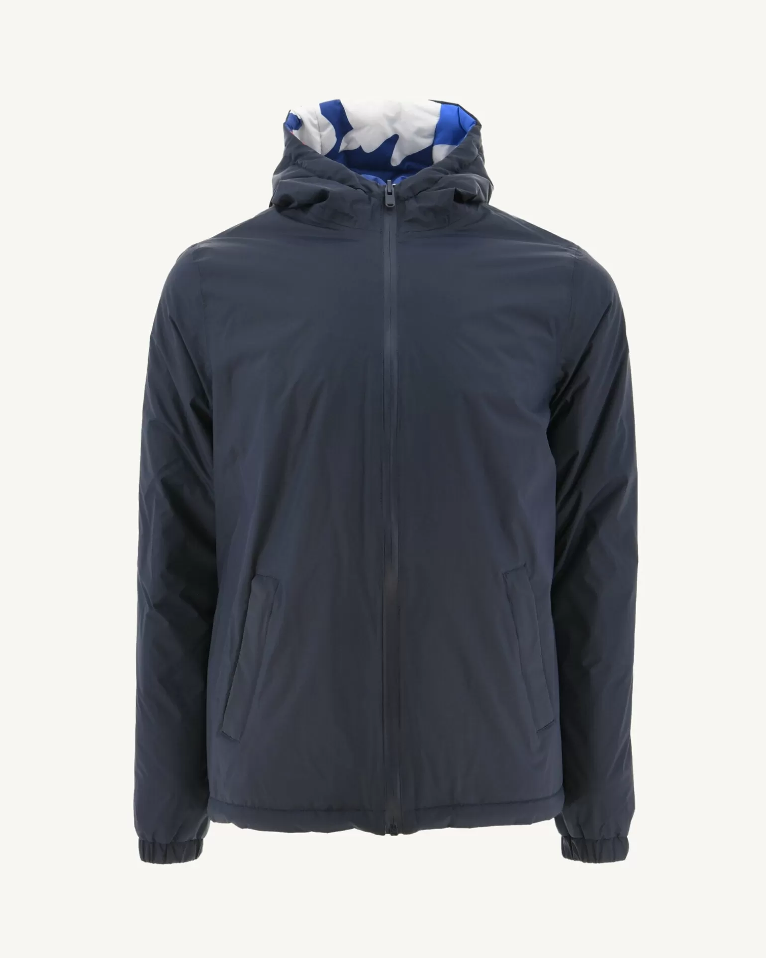 Doudounes & Vestes*JOTT Doudoune Ultralight Reversible A Capuche Marine/Camo Dark Denim Vigo 1044 Navy/Camo Dark Denim