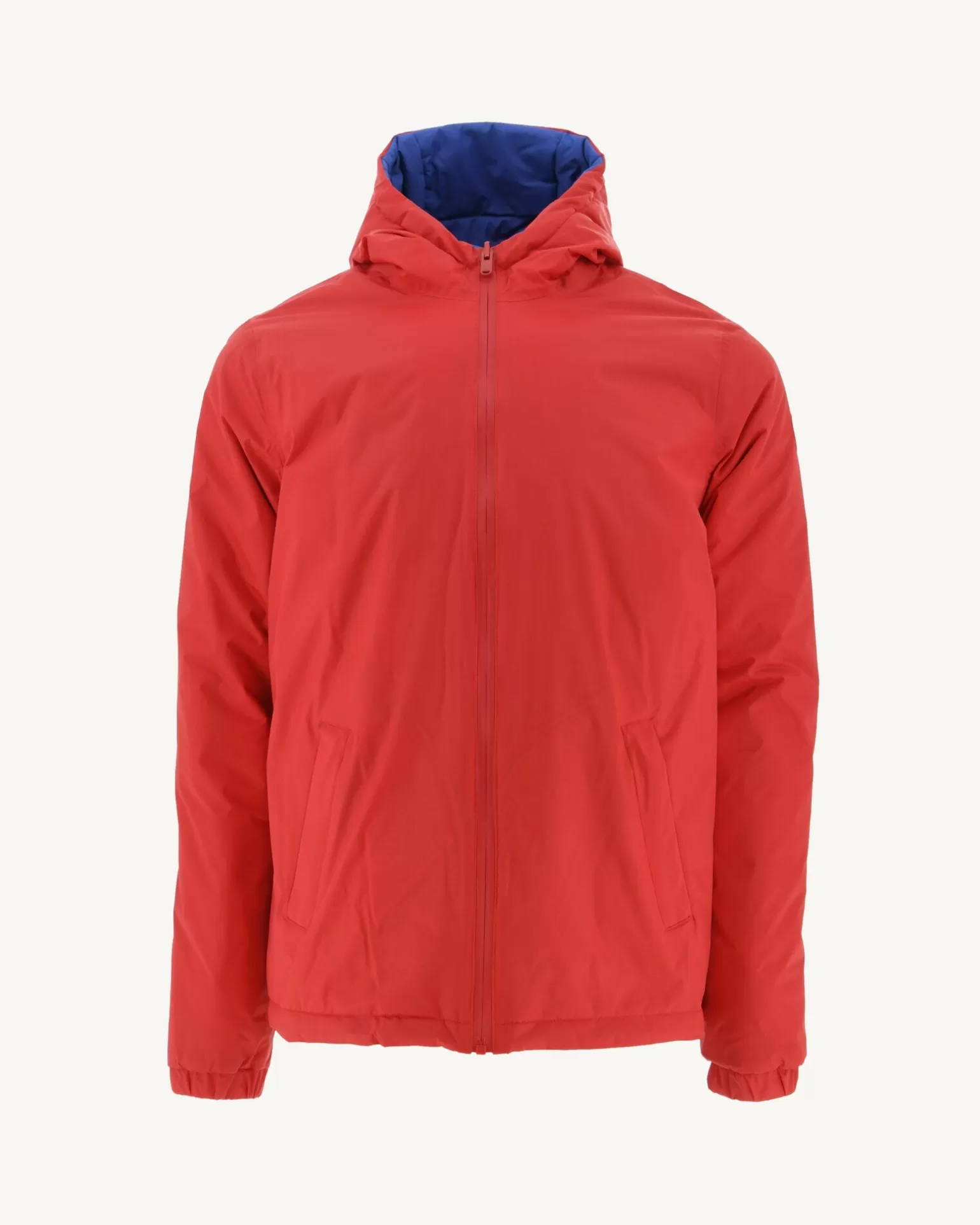 Doudounes & Vestes*JOTT Doudoune Ultralight Reversible A Capuche Rouge Vif/Dark Denim Vigo 3180 Fire Red / Dark Denim