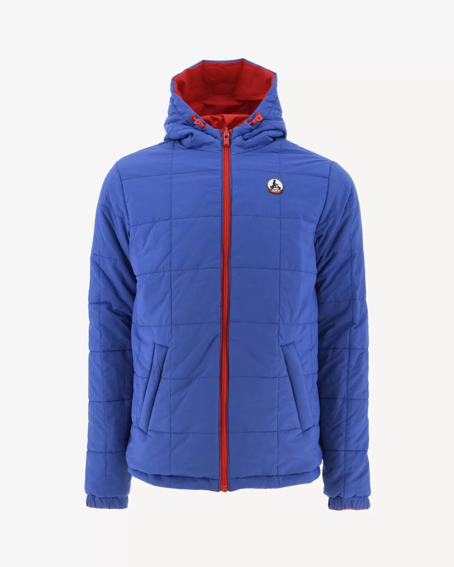 Doudounes & Vestes*JOTT Doudoune Ultralight Reversible A Capuche Rouge Vif/Dark Denim Vigo 3180 Fire Red / Dark Denim
